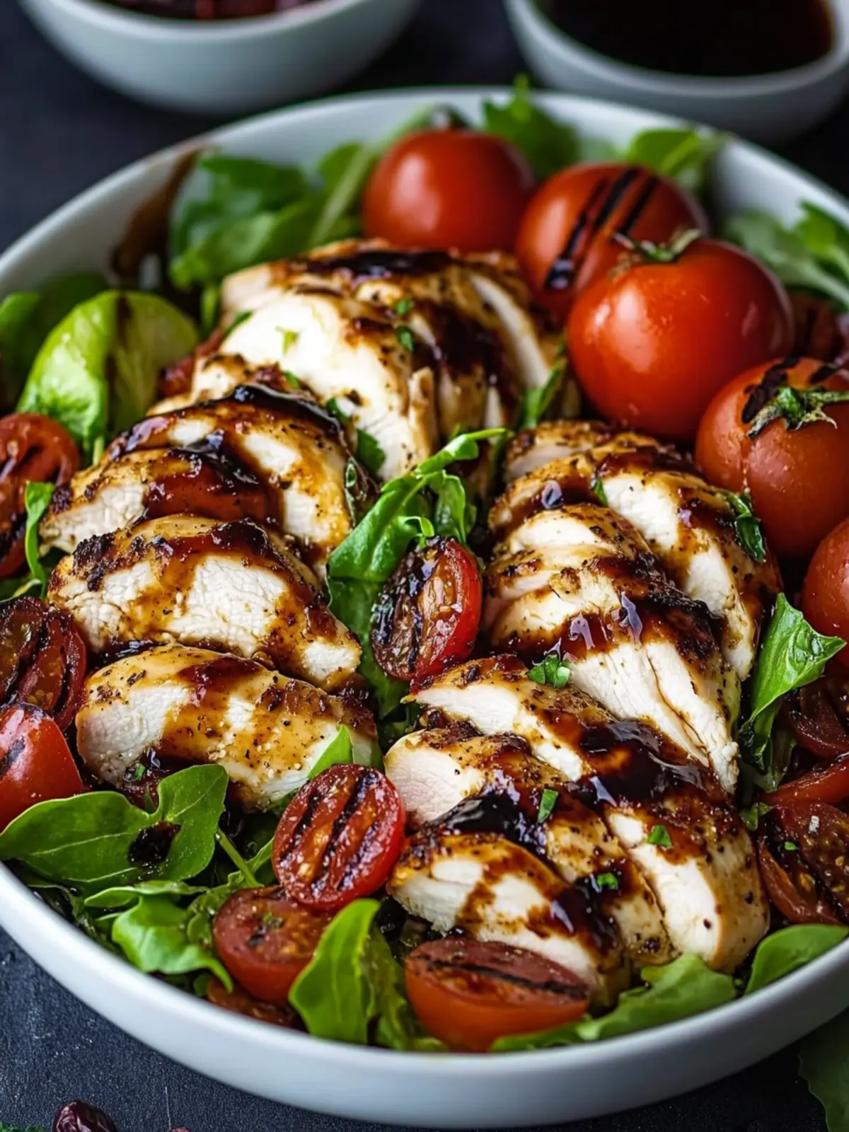 Baked Marinated Chicken Salad with Mozzarella Bliss 2 Baked Marinated Chicken Salad with Mozzarella and Balsamic Vinaigrette