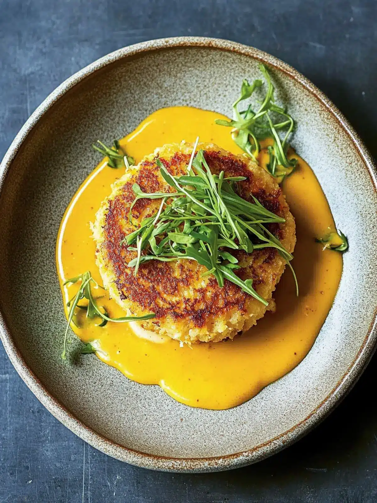 Savory Crab Cakes with Irresistible Katsu Curry Sauce 3 Crab Cakes with Katsu Curry Sauce