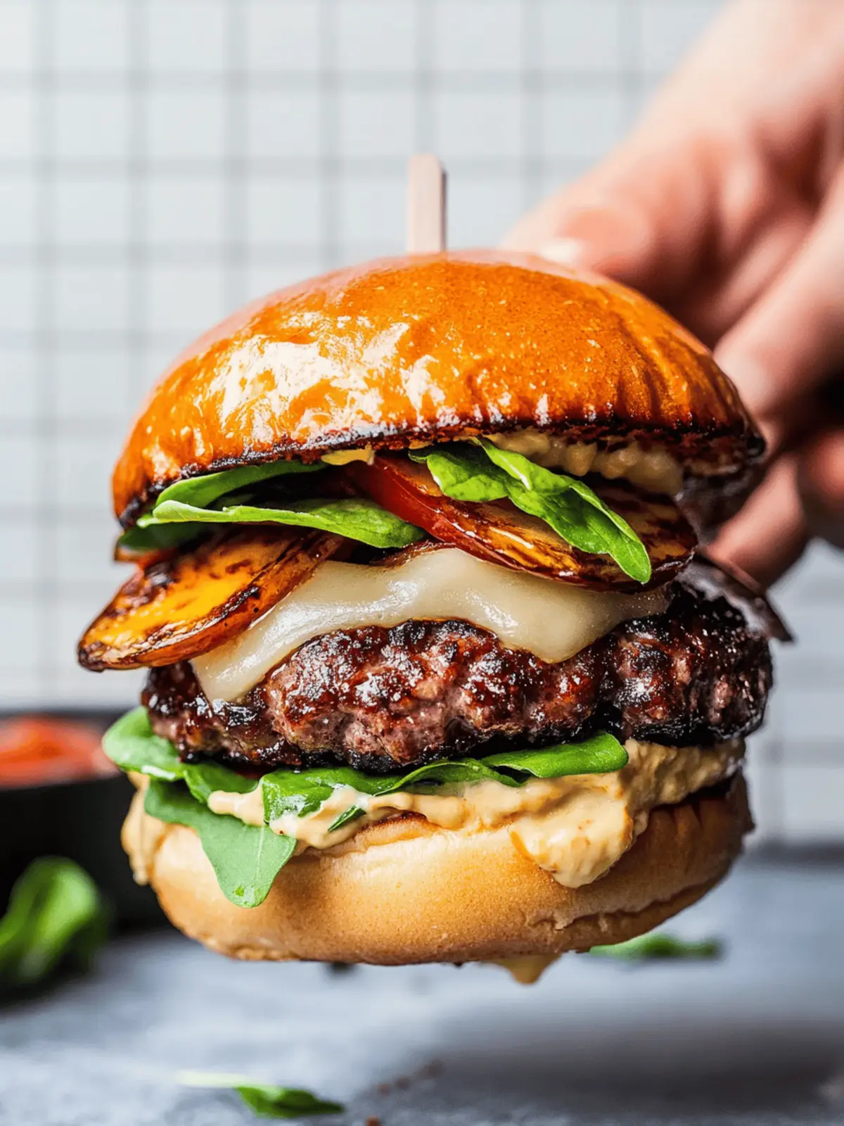 Irresistible California Burger with Sweet Bacon Jam Delight 3 California Burger