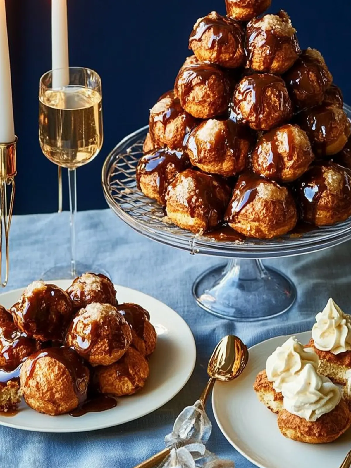 Coffee Caramel and Rum Choux Tower: Irresistibly Decadent Delight 2 Coffee Caramel and Rum Choux Tower