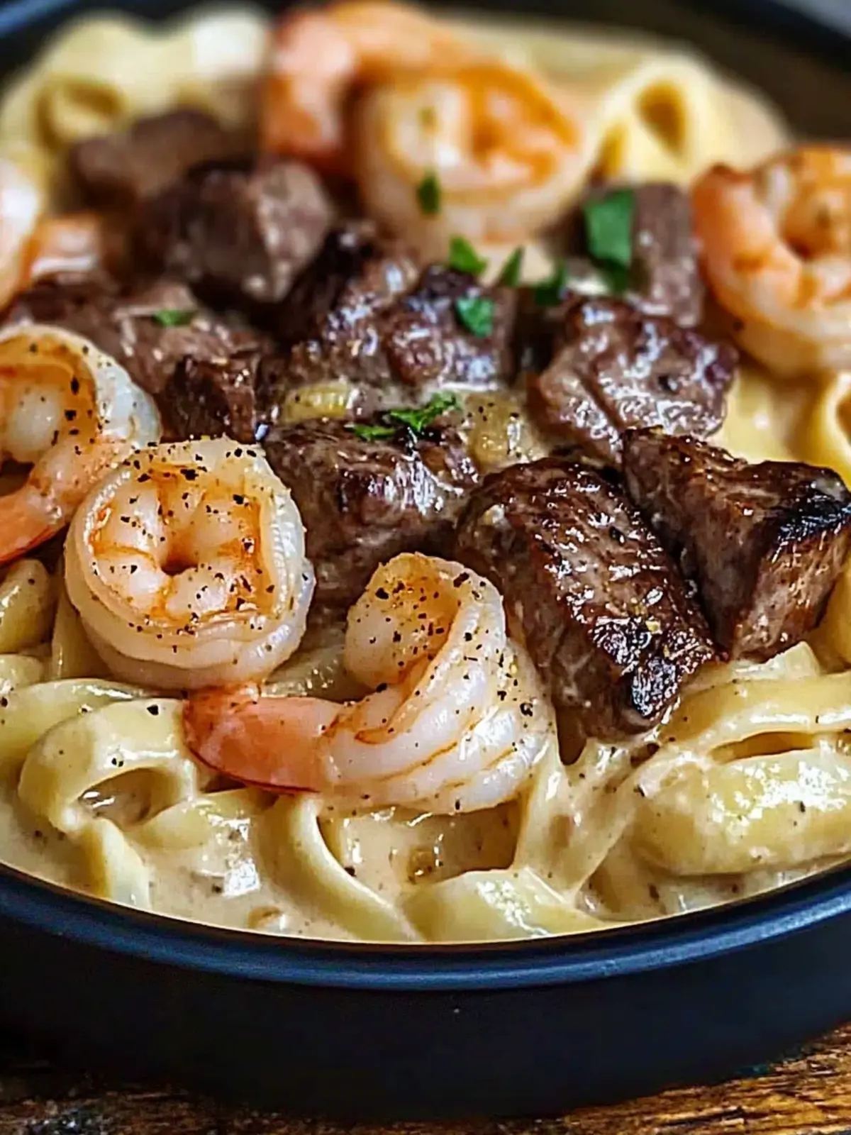 Cajun Shrimp and Steak Alfredo Pasta for Ultimate Comfort Food 3 Cajun Shrimp and Steak Alfredo Pasta