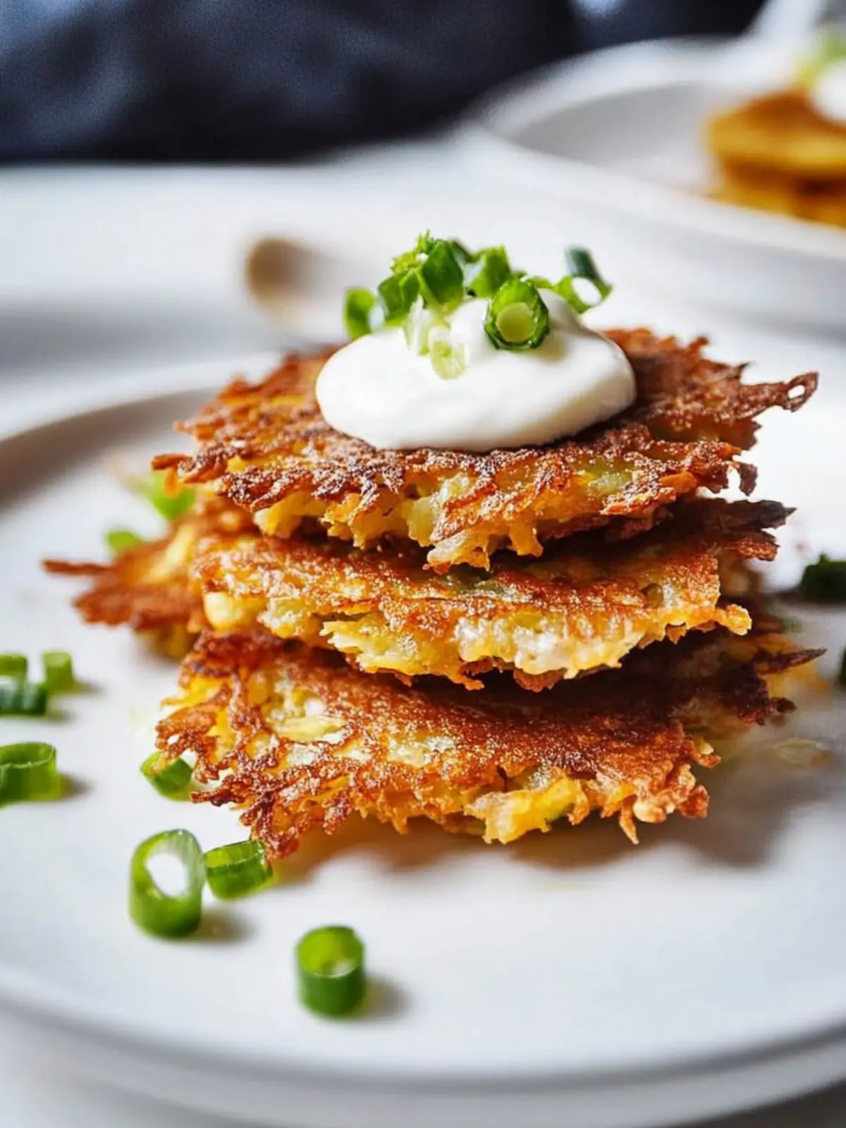 Crispy Easy Vegan Latkes with Flavorful Toppings Delight 2 Easy Vegan Latkes