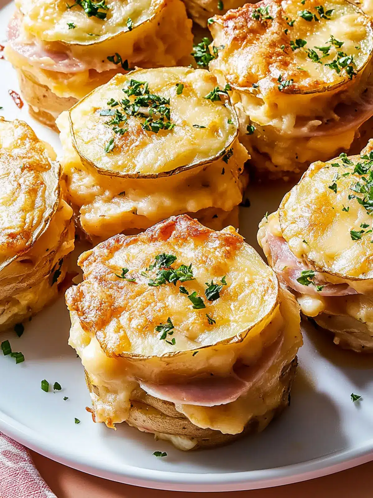 Cheesy Scalloped Potato & Ham Stacks for Cozy Nights at Home 4 Cheesy Scalloped Potato & Ham Stacks