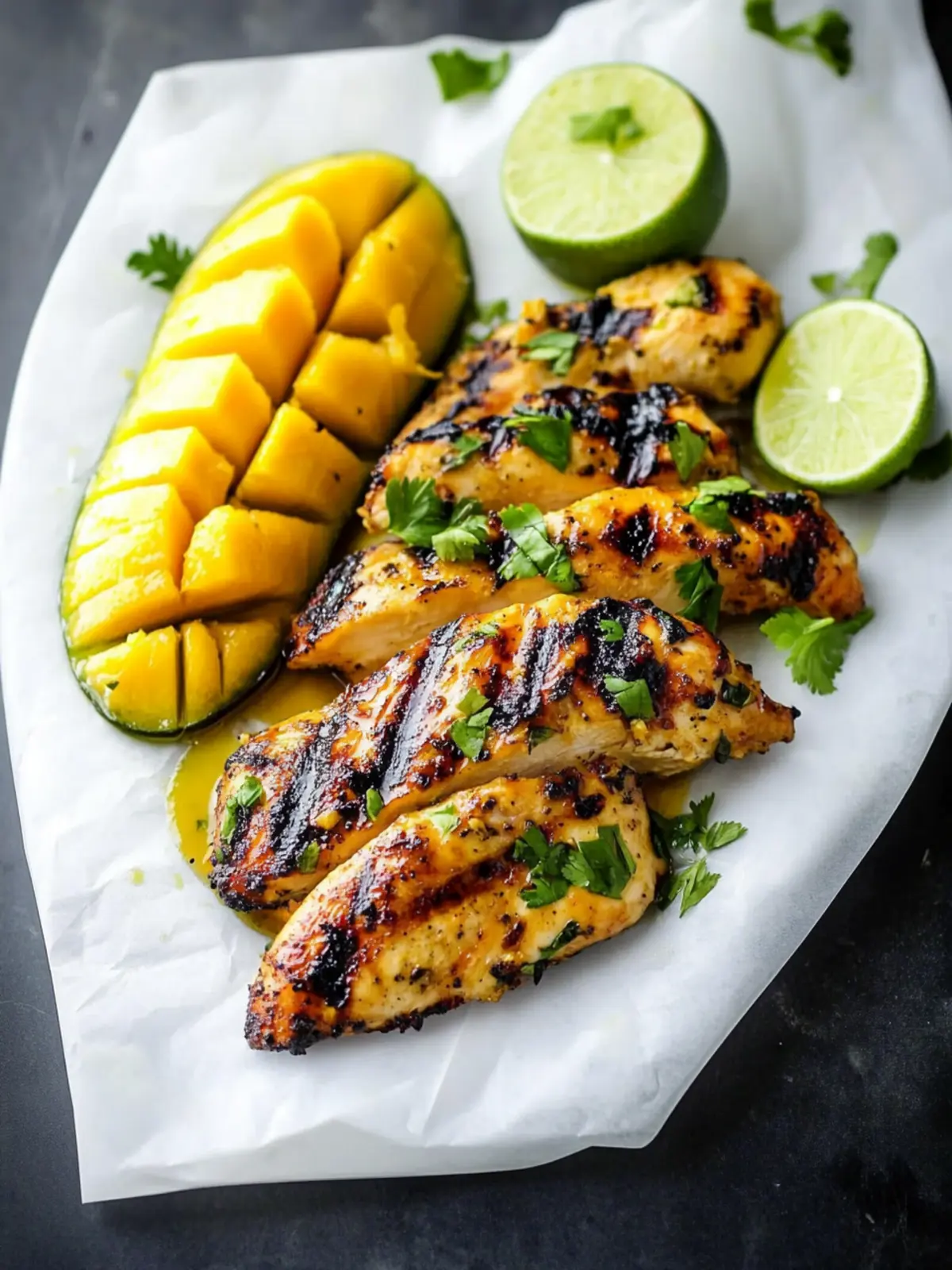 Delicious Grilled Mango Lime Chicken in 30 Minutes! 3 Grilled Mango Lime Chicken (30 minute meal)