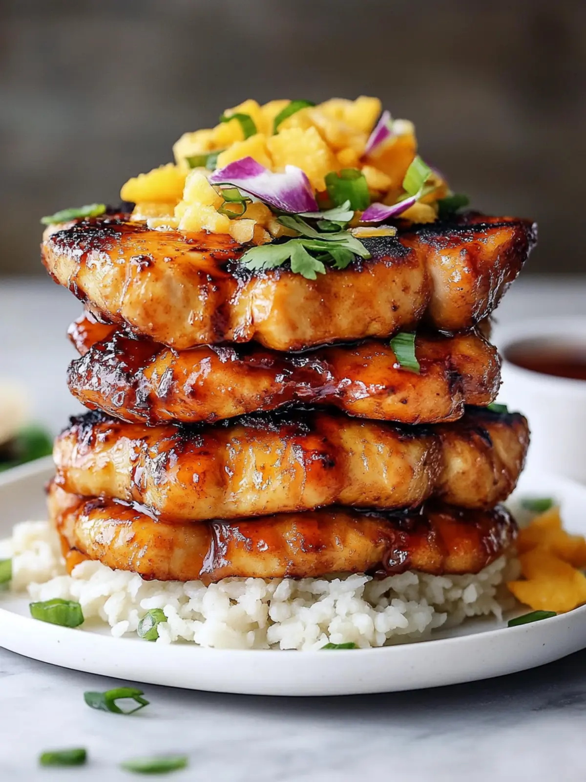 Hawaiian Huli Huli Chicken Stack: A Tropical Taste Adventure 2 Hawaiian Huli Huli Chicken Stack
