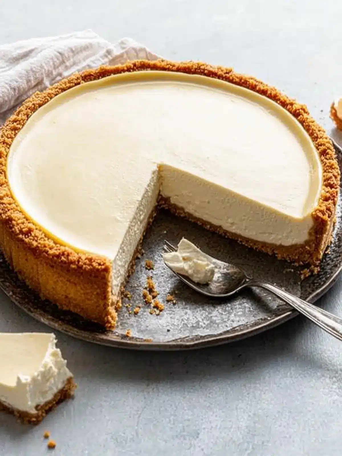 Luscious Ricotta Cheesecake with Zwieback Crust Magic 3 Ricotta Cheesecake