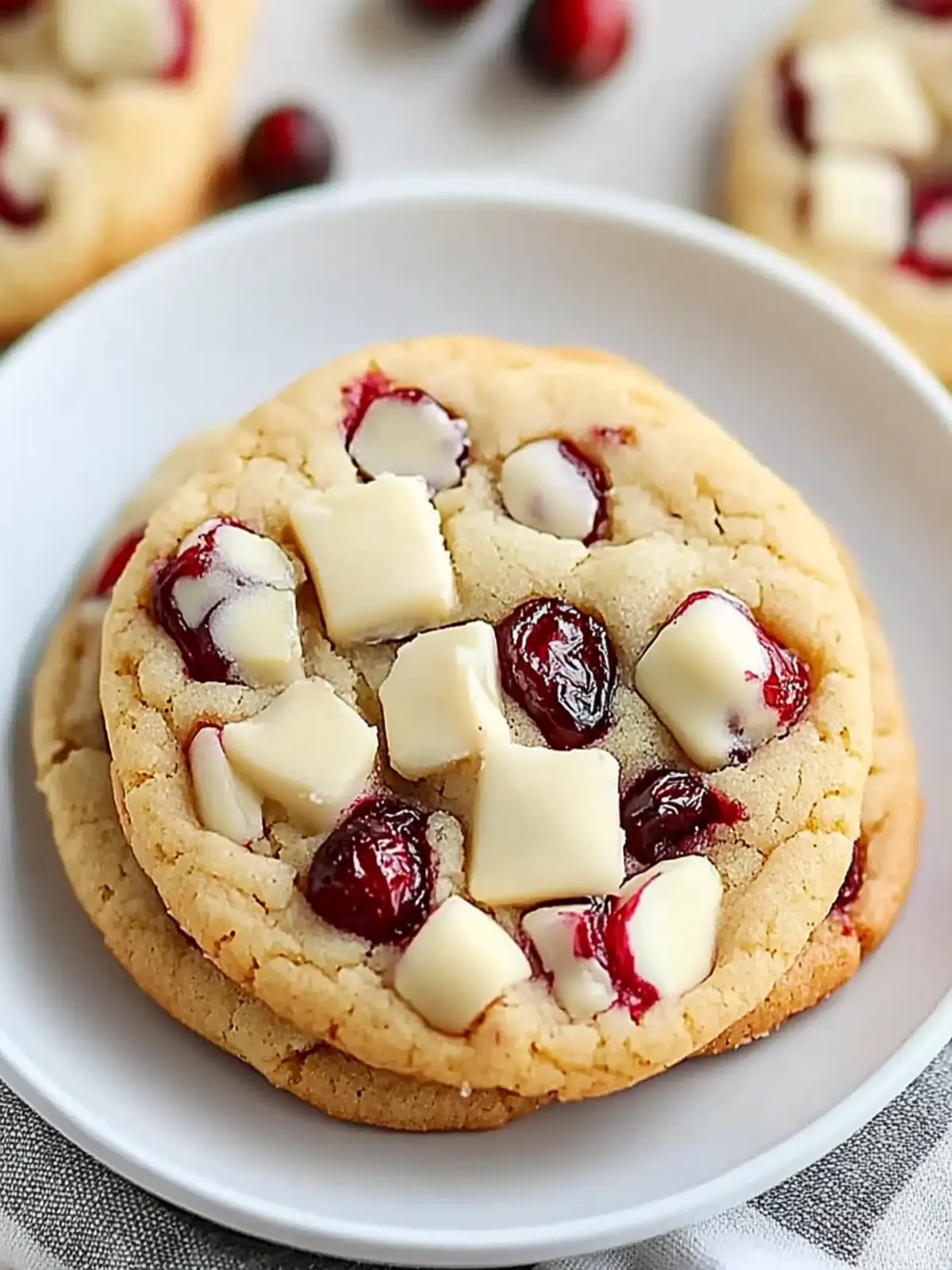White Chocolate Cranberry Cookies That Wow Every Bite! 3 White Chocolate Cranberry Cookies