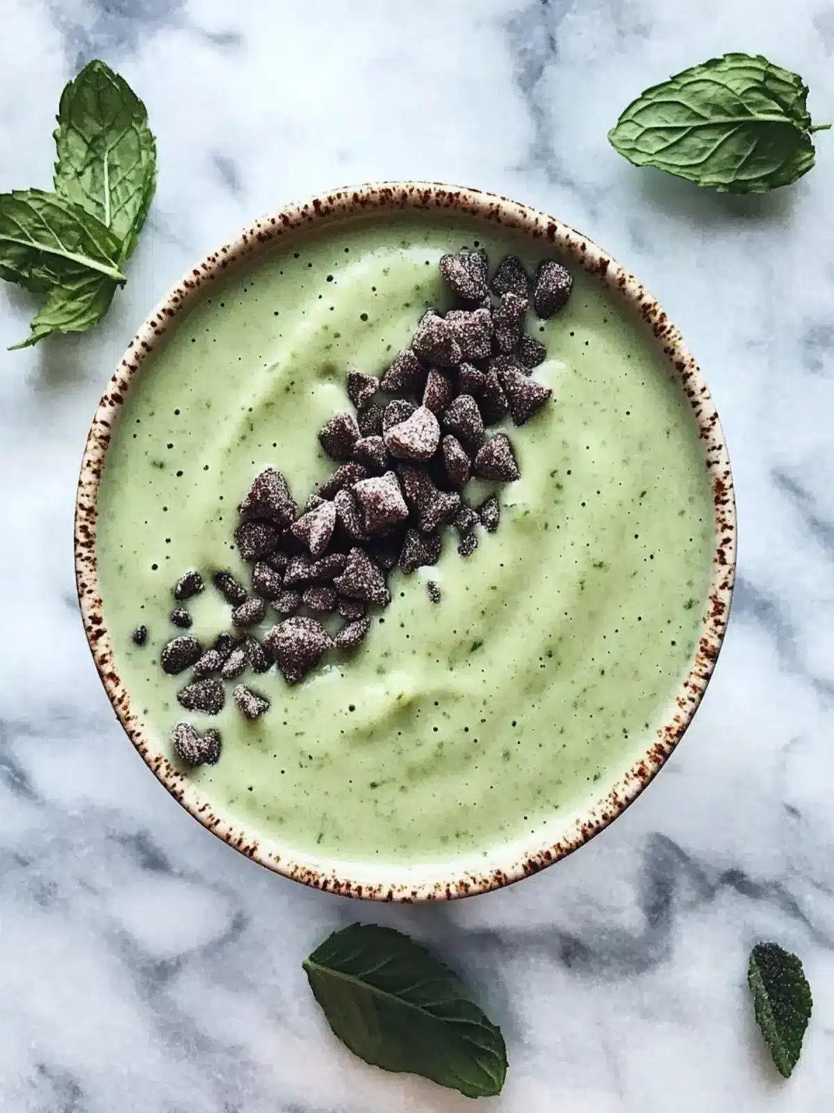 Mint Chip Spirulina Smoothie Bowl for a Guilt-Free Treat 3 Mint Chip Spirulina Smoothie