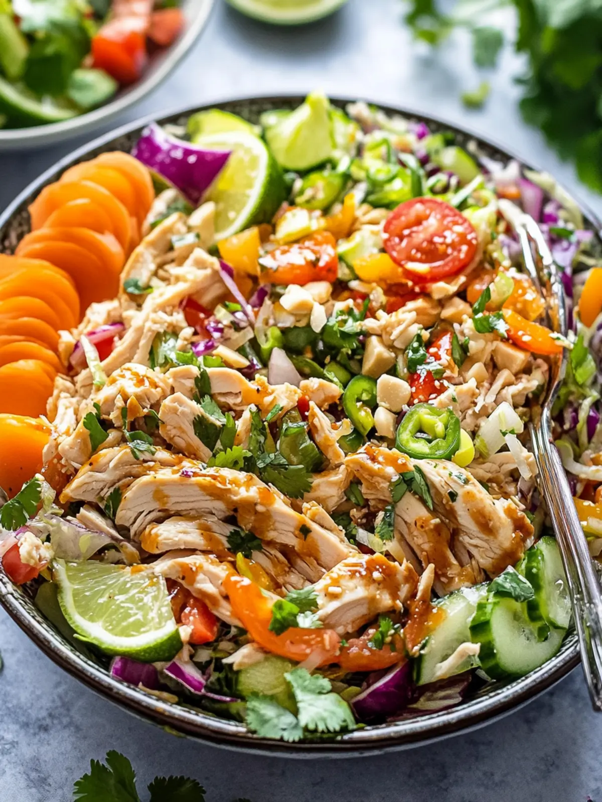 Savor the Crunch: Easy Thai Chicken Salad Heaven 2 Thai Chicken Salad