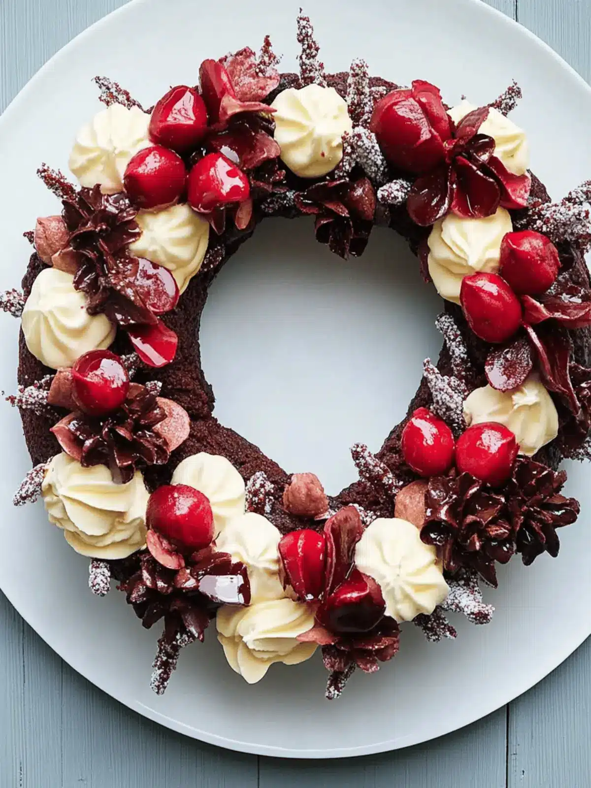 Deliciously Easy Black Forest Wreath for a Stunning Dessert 2 Easy Black Forest wreath