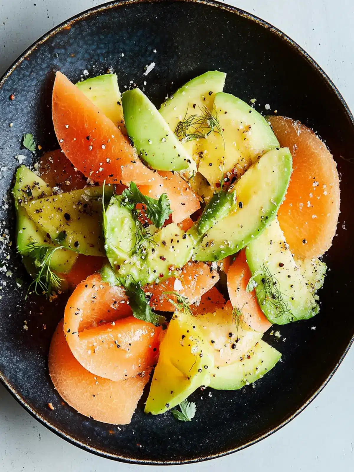 Zesty Melon and Avocado Salad With Fennel and Chile Delight 2 Melon and Avocado Salad With Fennel and Chile