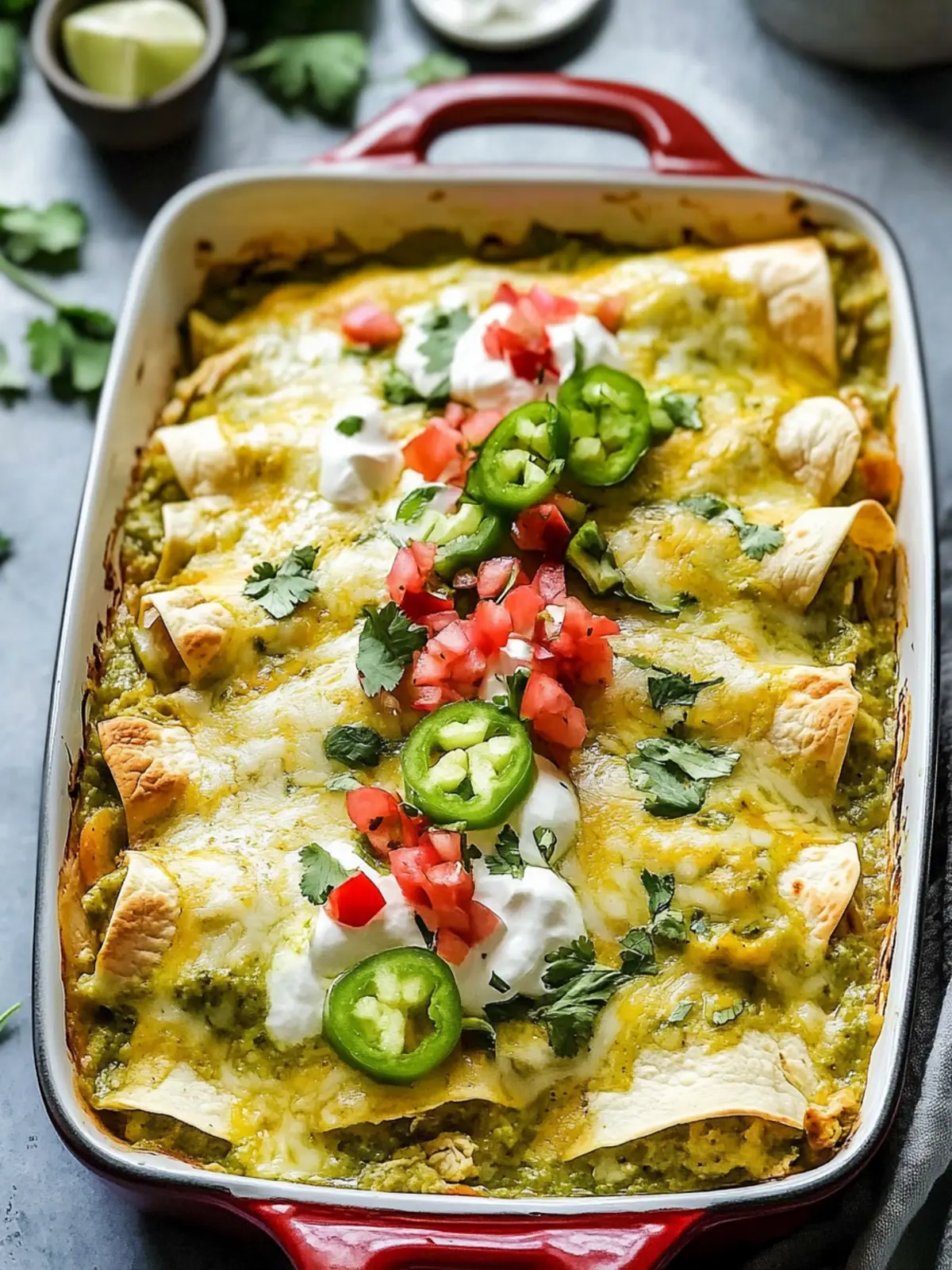 Irresistible Green Chicken Enchiladas with Homemade Green Sauce 4 Green Chicken Enchiladas with Homemade Green Sauce