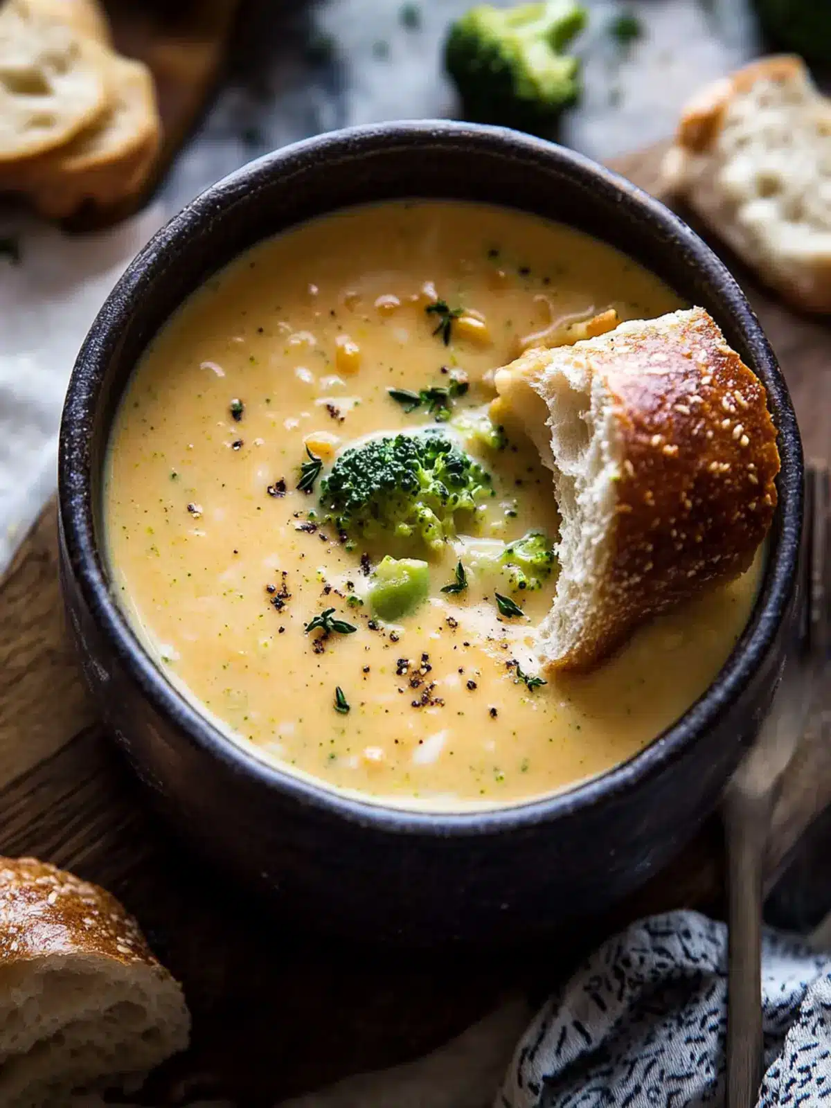Lighter Creamy Broccoli Cheddar Soup for Cozy Nights 3 Lighter Creamy Broccoli Cheddar Soup