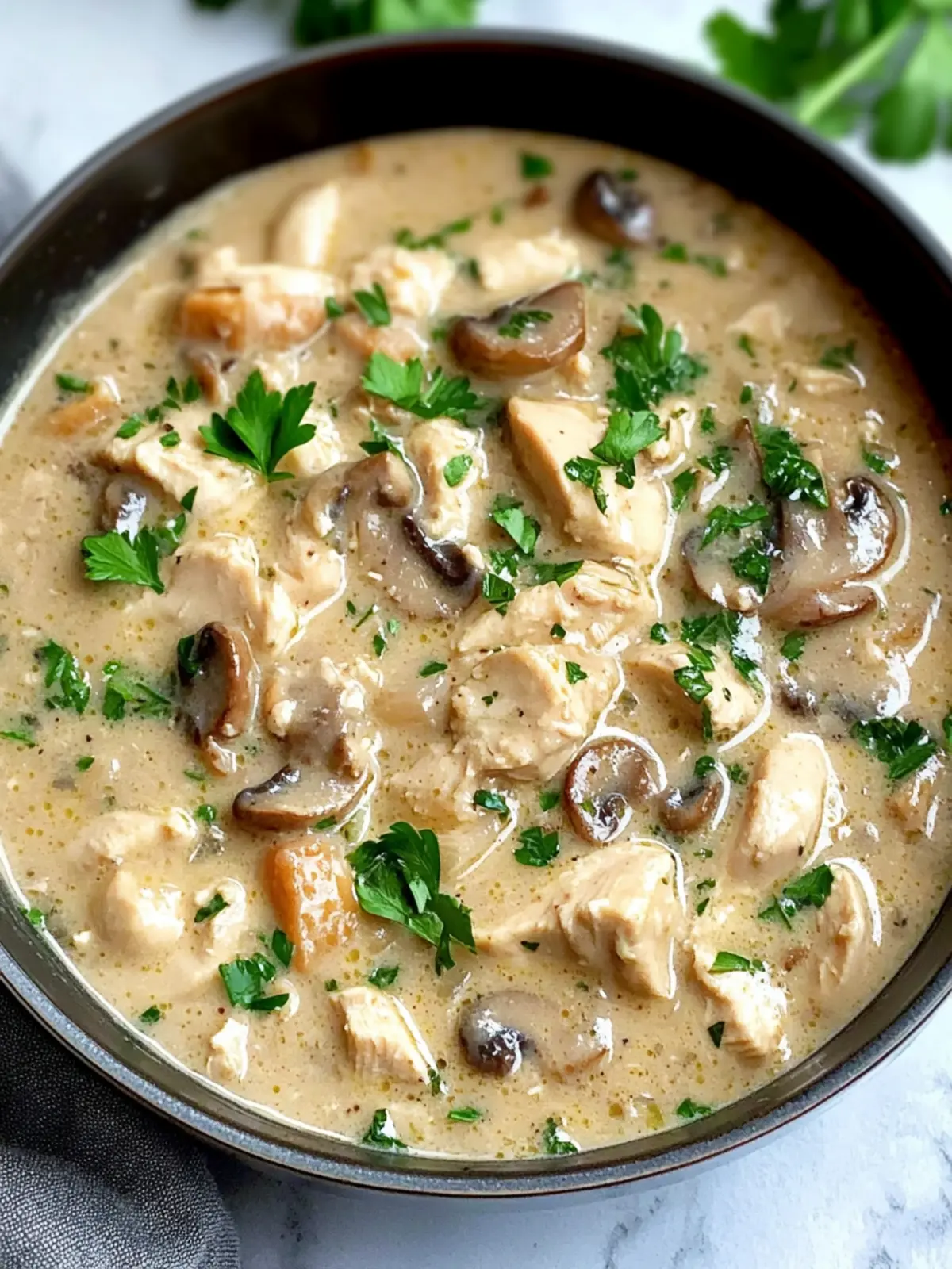 Creamy Instant Pot Chicken Stew With Mushrooms for Cozy Nights 2 Creamy Instant Pot Chicken Stew With Mushrooms