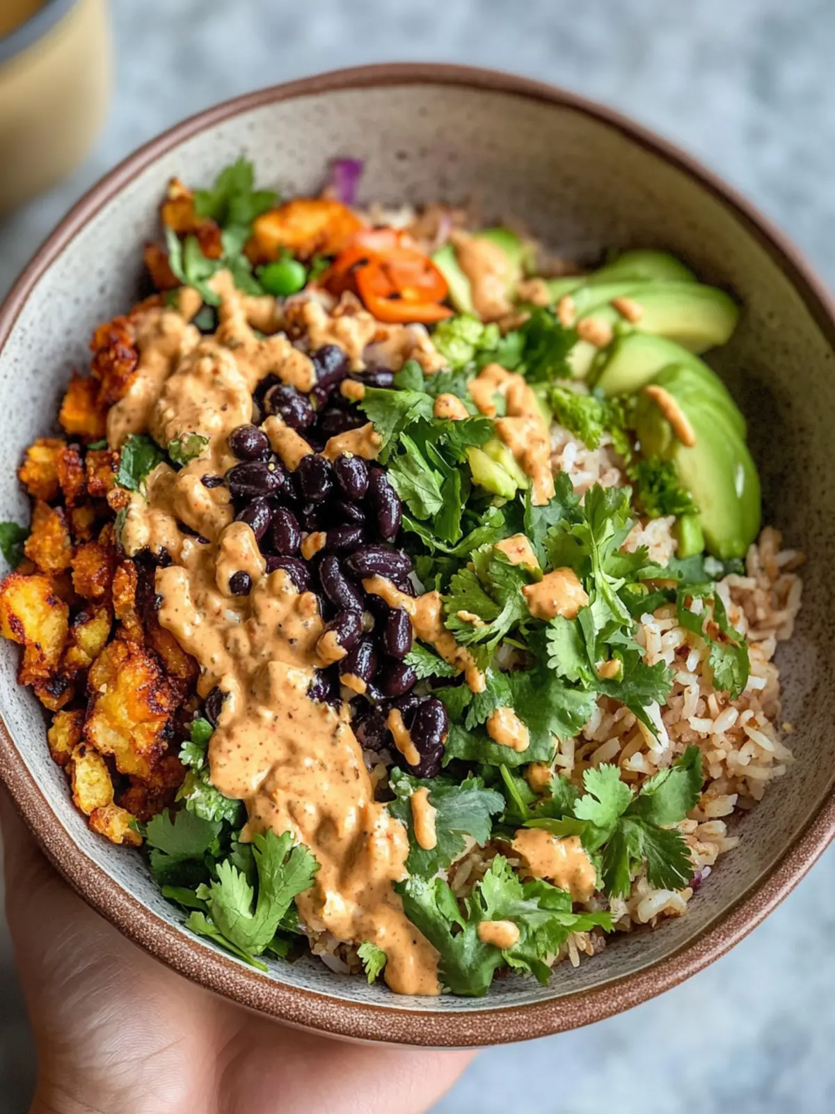 Black Bean Crispy Rice Salad with Irresistible Satay Sauce 3 Black Bean Crispy Rice Salad with Satay-Style Sauce