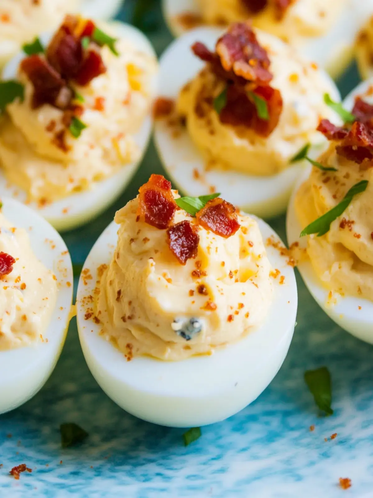 Mouthwatering Bacon Blue Cheese Deviled Eggs Recipe You ll Love 2 Bacon Blue Cheese Deviled Eggs