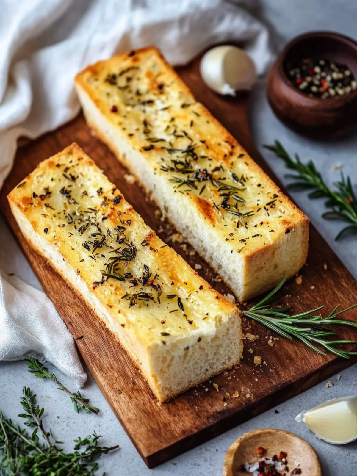 Irresistible Rosemary Thyme Garlic Bread to Elevate Your Meals 3 Rosemary Thyme Garlic Bread