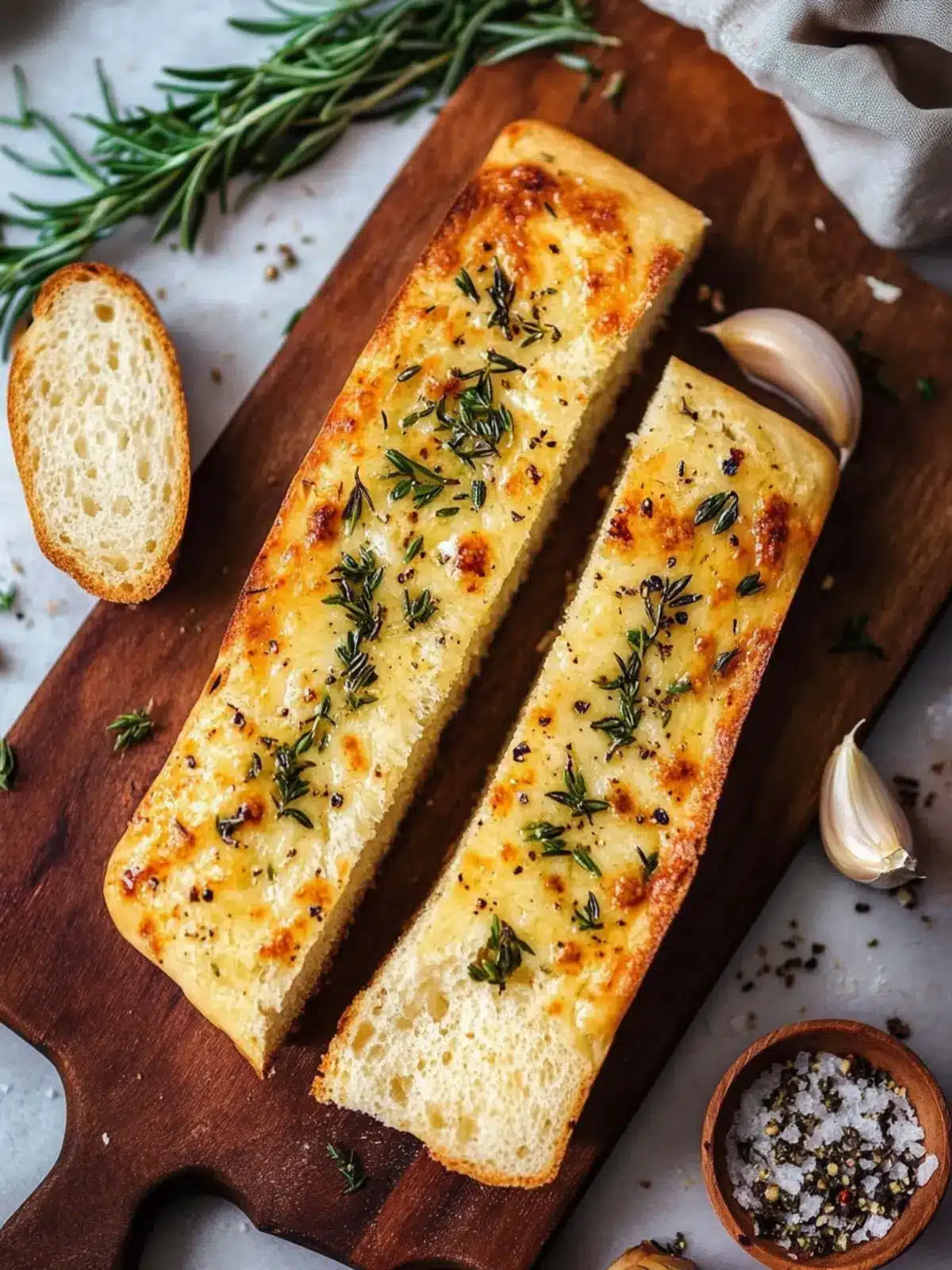 Irresistible Rosemary Thyme Garlic Bread to Elevate Your Meals 2 Rosemary Thyme Garlic Bread
