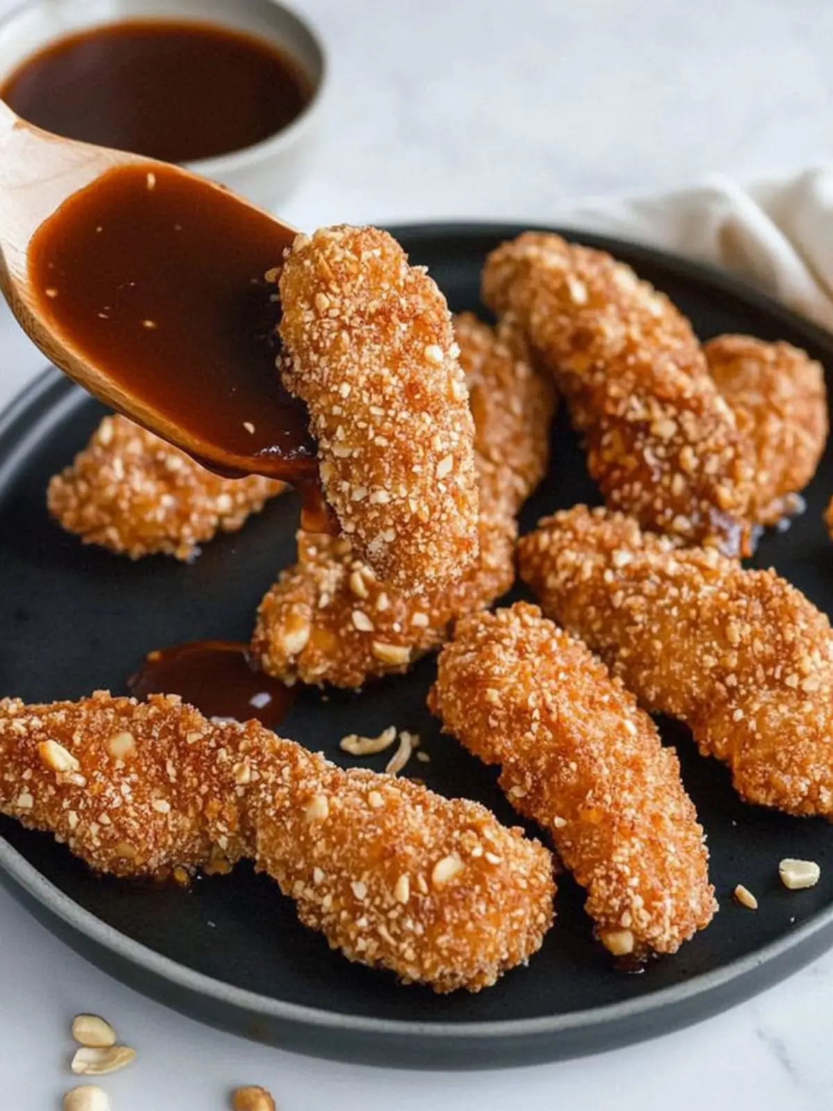 Baked Cashew Crusted Chicken Fingers for Delicious Crunch! 3 Baked Cashew Crusted Chicken Fingers