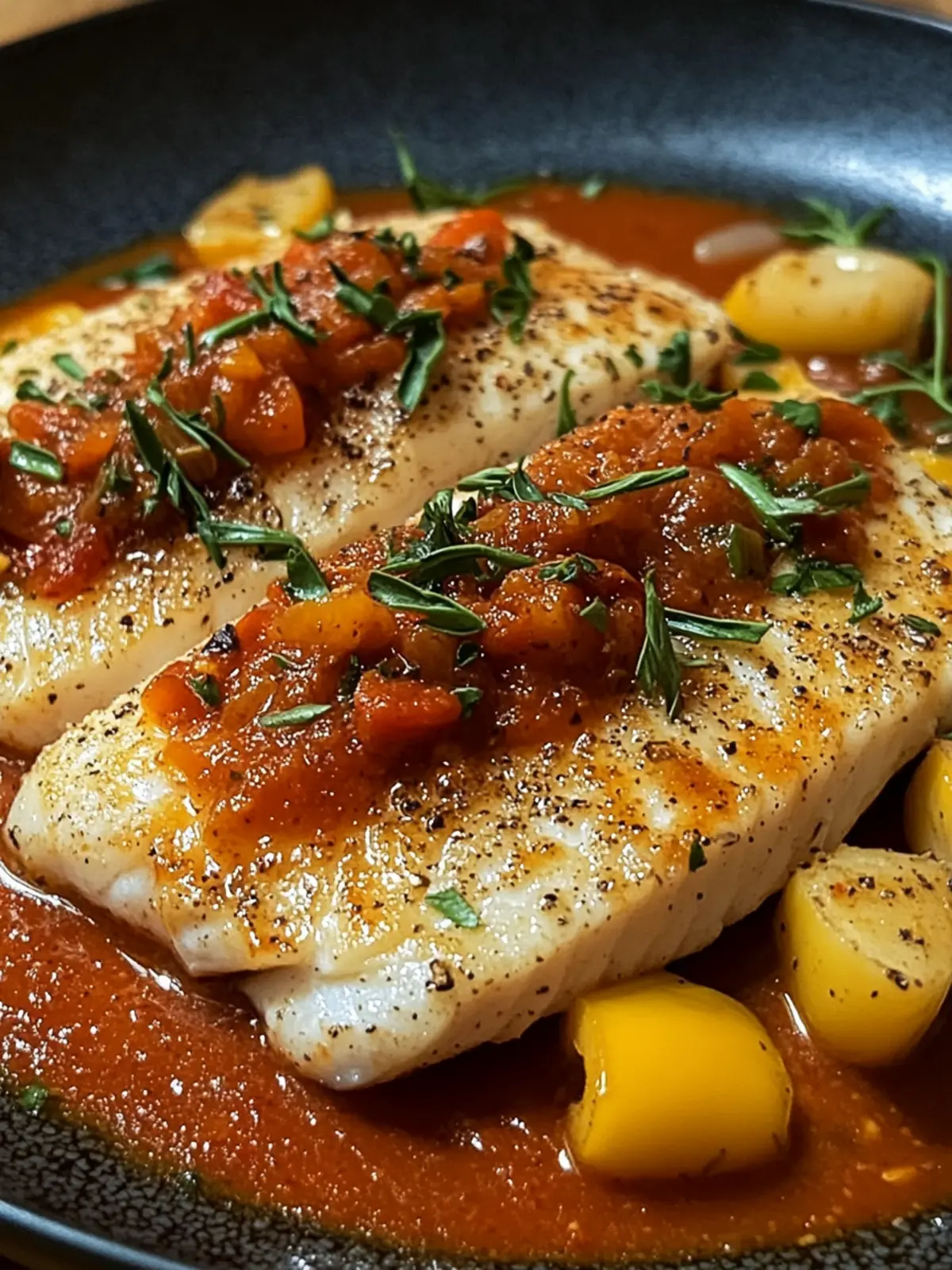 Tilapia in Roasted Pepper Sauce: A Savory Mediterranean Escape 3 Tilapia in Roasted Pepper Sauce
