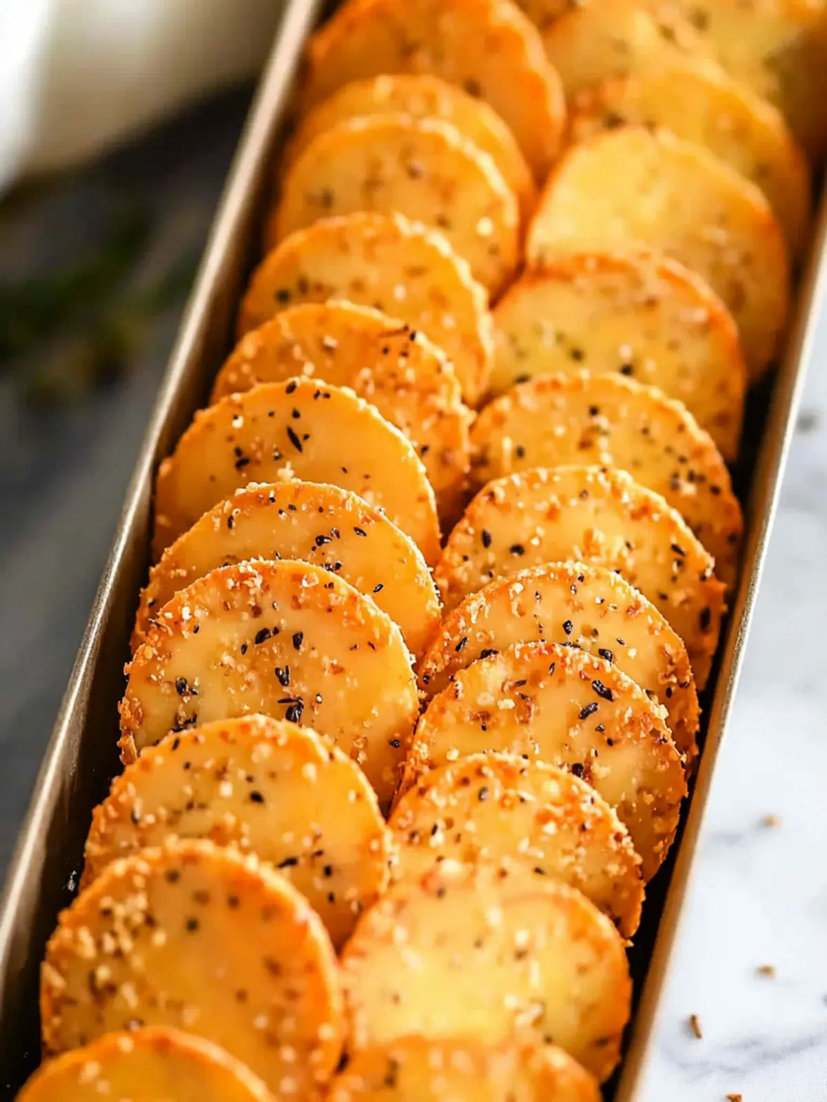 Baked Cheddar Cheese Coins: Slice, Bake, and Enjoy Guilt-Free 3 Slice and Bake Cheddar Cheese Coins