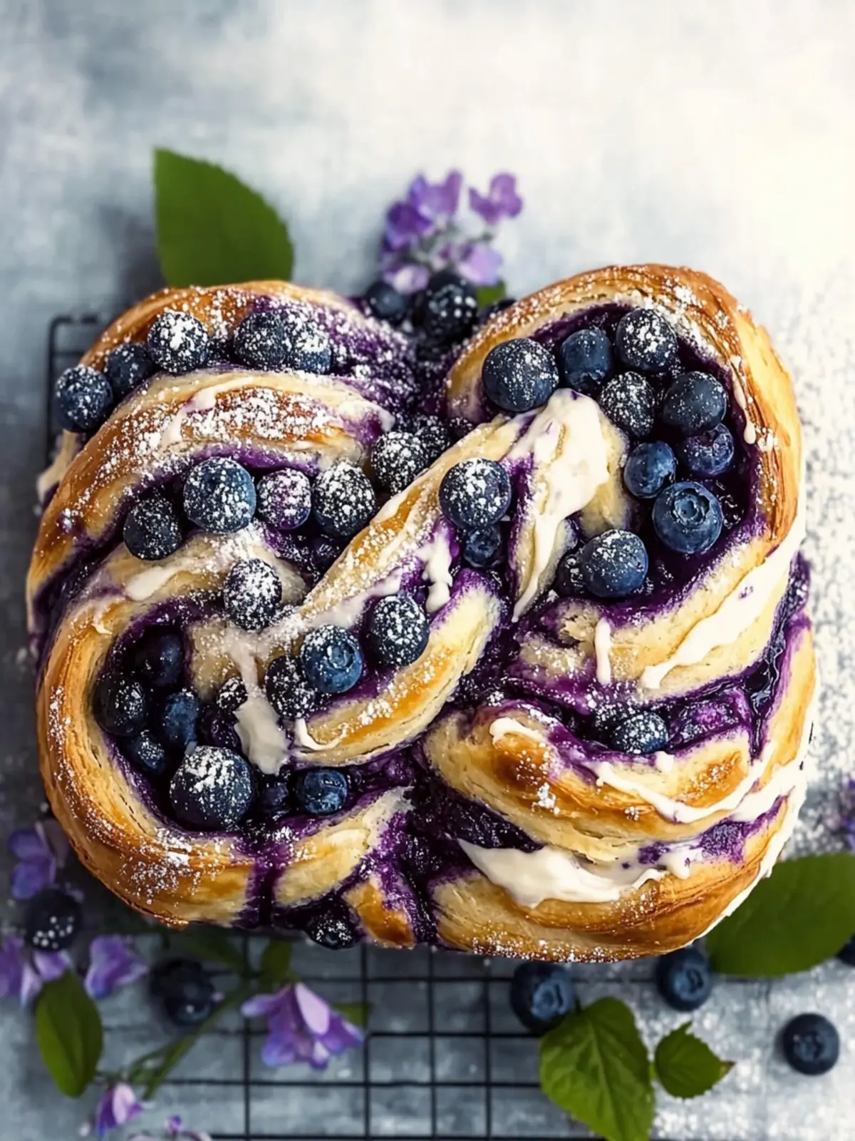 Blueberry Cream Cheese Babka You ll Want on Cozy Days 3 Blueberry Cream Cheese Babka