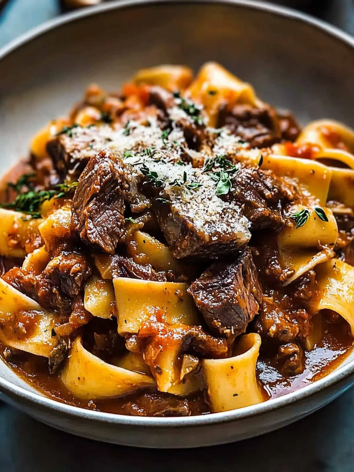 Savory Braised Steak Ragu with Pappardelle You ll Love 2 Braised Steak Ragu with Pappardelle