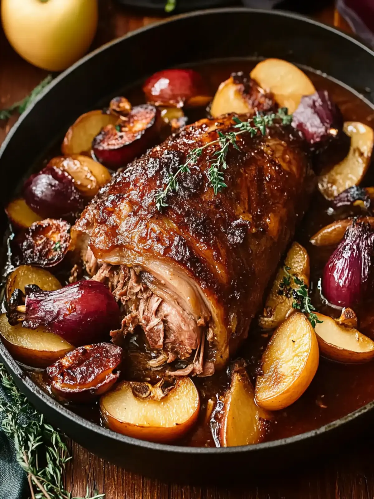 Savory Garlic Apple Cider Braised Pork Shoulder Delight 3 Garlic Apple Cider Braised Pork Shoulder
