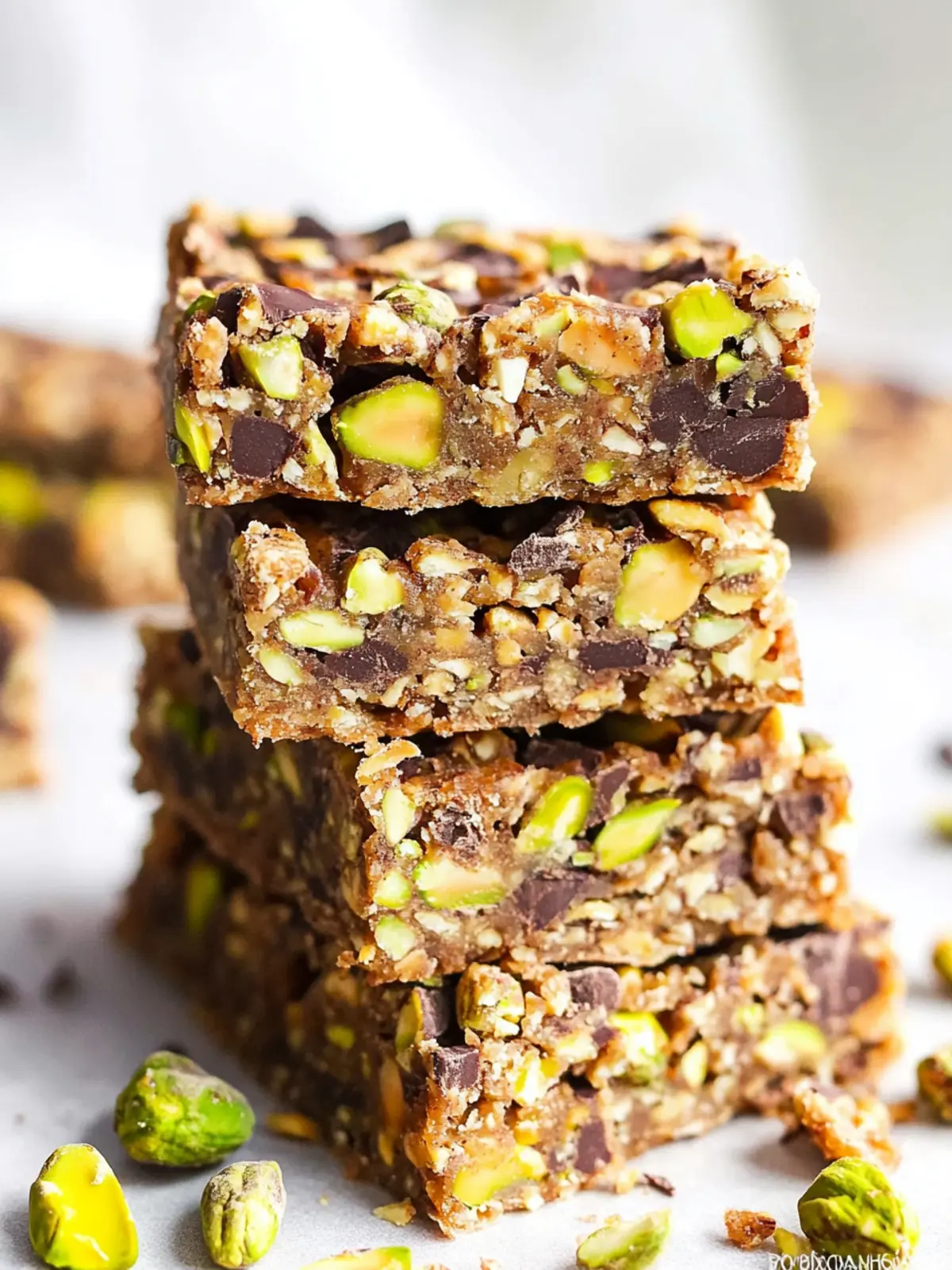 Chocolate Pistachio Healthy Vegan Snack Bars You ll Crave 2 Chocolate Pistachio Healthy Vegan Snack Bars (Gluten Free)