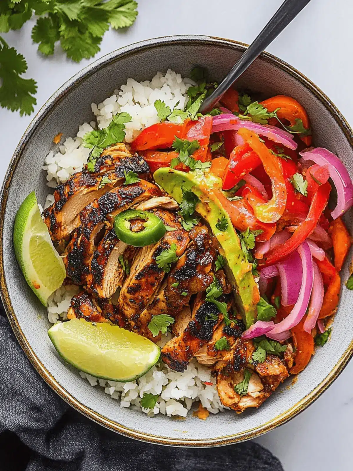 Fajita Roast Chicken Bowl: A Colorful Twist on Comfort Food 3 Fajita Roast Chicken Bowl