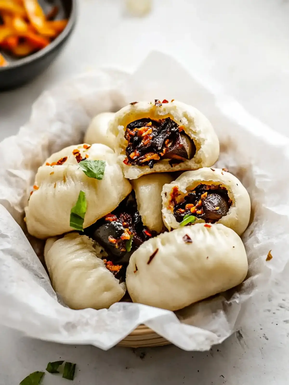 Hoisin Eggplant Bao: Irresistibly Flavorful Steamed Buns 3 Hoisin Eggplant Bao (Chinese Steamed Buns)