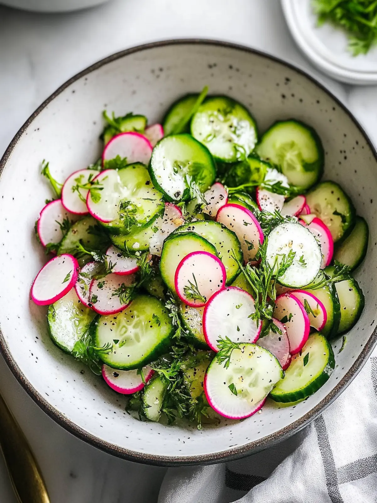 Crisp Cucumber Radish Salad to Beat the Summer Heat 2 Cucumber Radish Salad