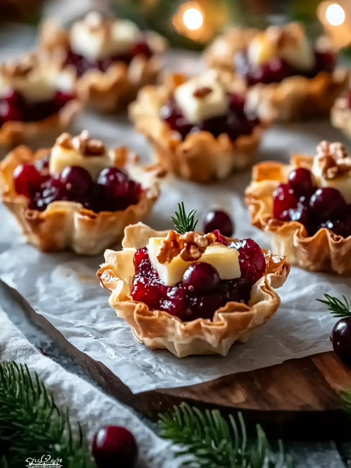 Cranberry Brie Phyllo Cups for Festive Flavor Bliss 2 Cranberry Brie Phyllo Cups