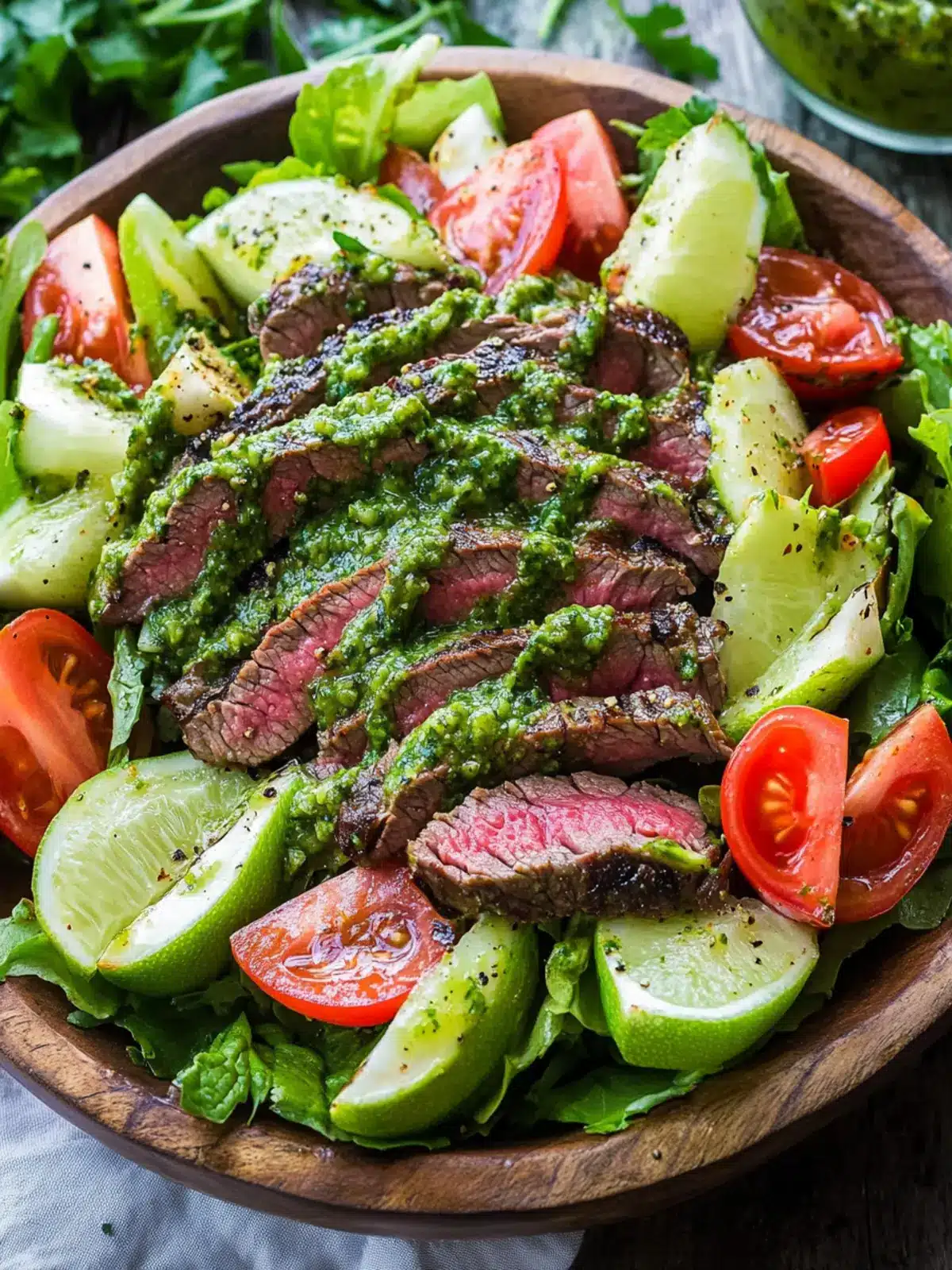Chimichurri Steak Salad: A Zesty Twist on Grilled Goodness 4 Chimichurri Steak Salad