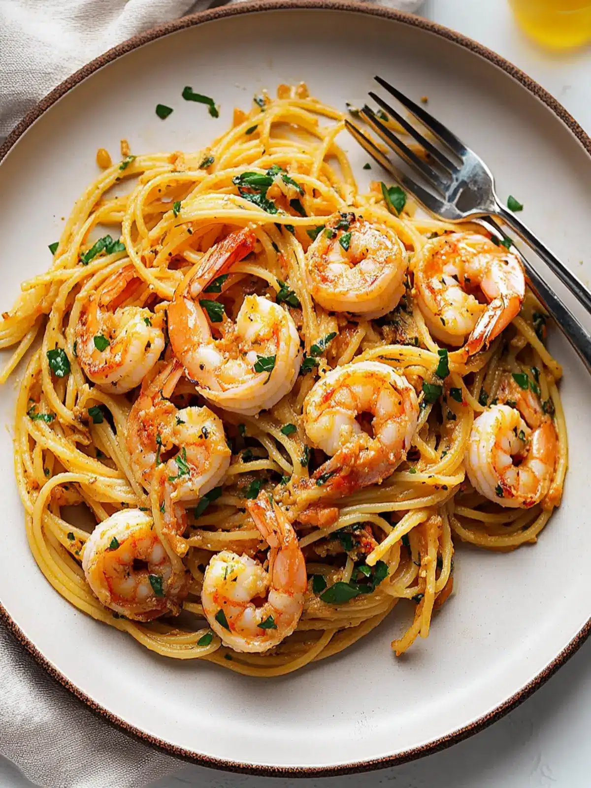 Garlic Prawn Spaghetti With Zesty Spring Onion Bliss 4 Garlic Prawn Spaghetti