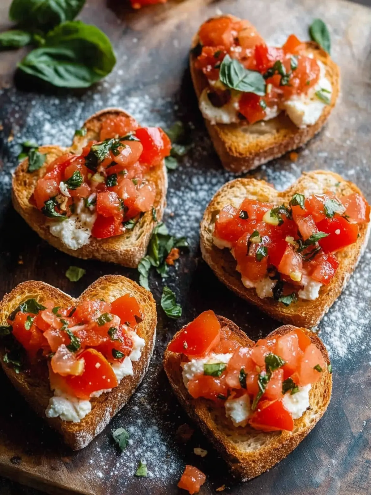 Delicious Heart Shaped Bruschetta for Your Next Celebration 2 Heart Shaped Bruschetta