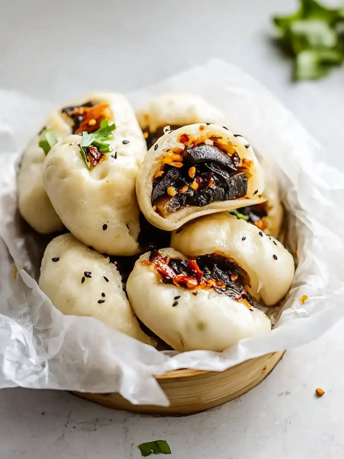 Hoisin Eggplant Bao: Irresistibly Flavorful Steamed Buns 2 Hoisin Eggplant Bao (Chinese Steamed Buns)