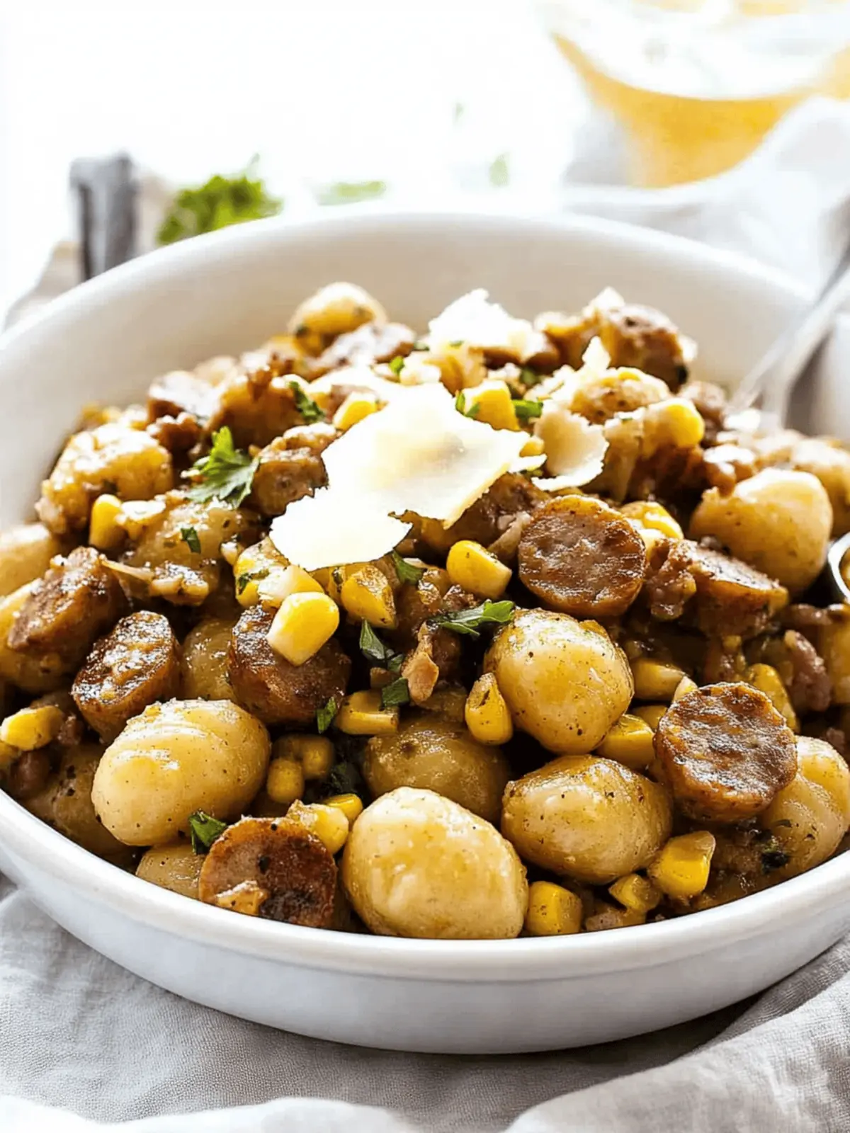 Corn and Sausage Gnocchi: A Comforting Dinner Delight 2 Corn and Sausage Gnocchi