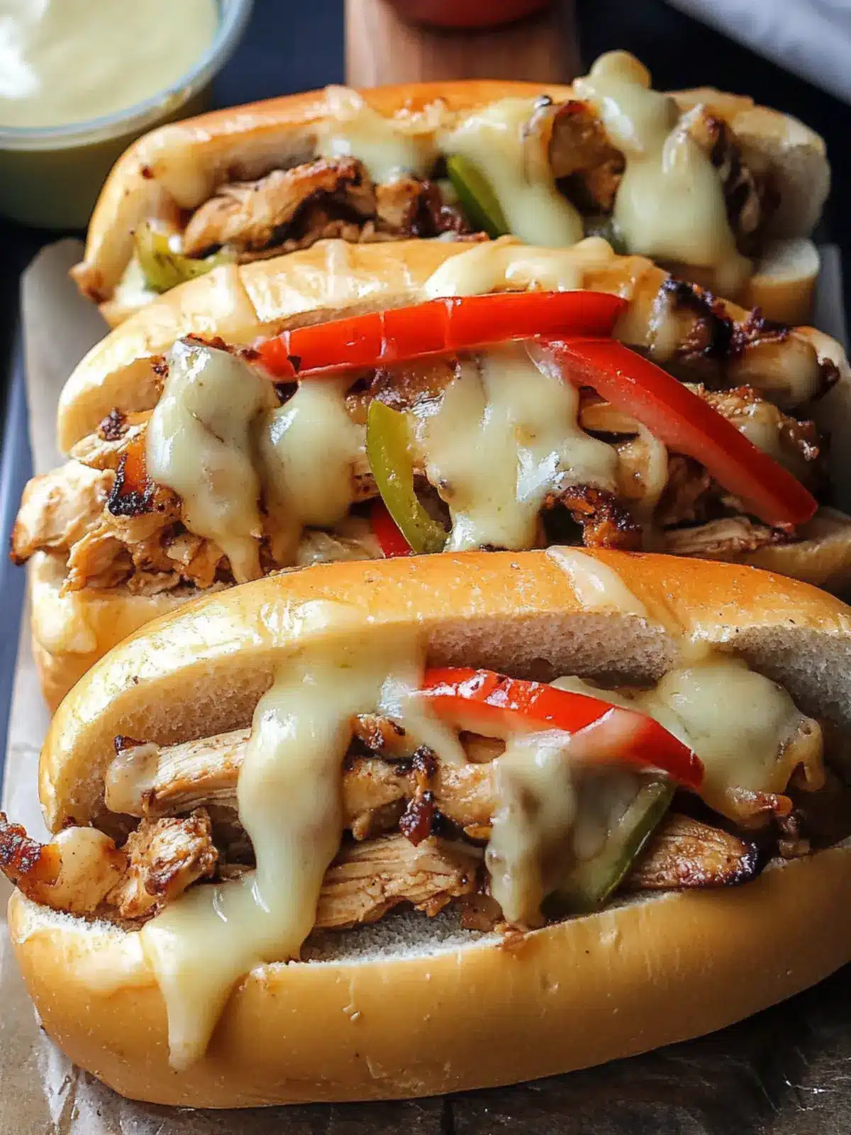 Delicious Chicken Philly Cheesesteak with Zesty Garlic Flavor 2 Delicious Chicken Philly Cheesesteak