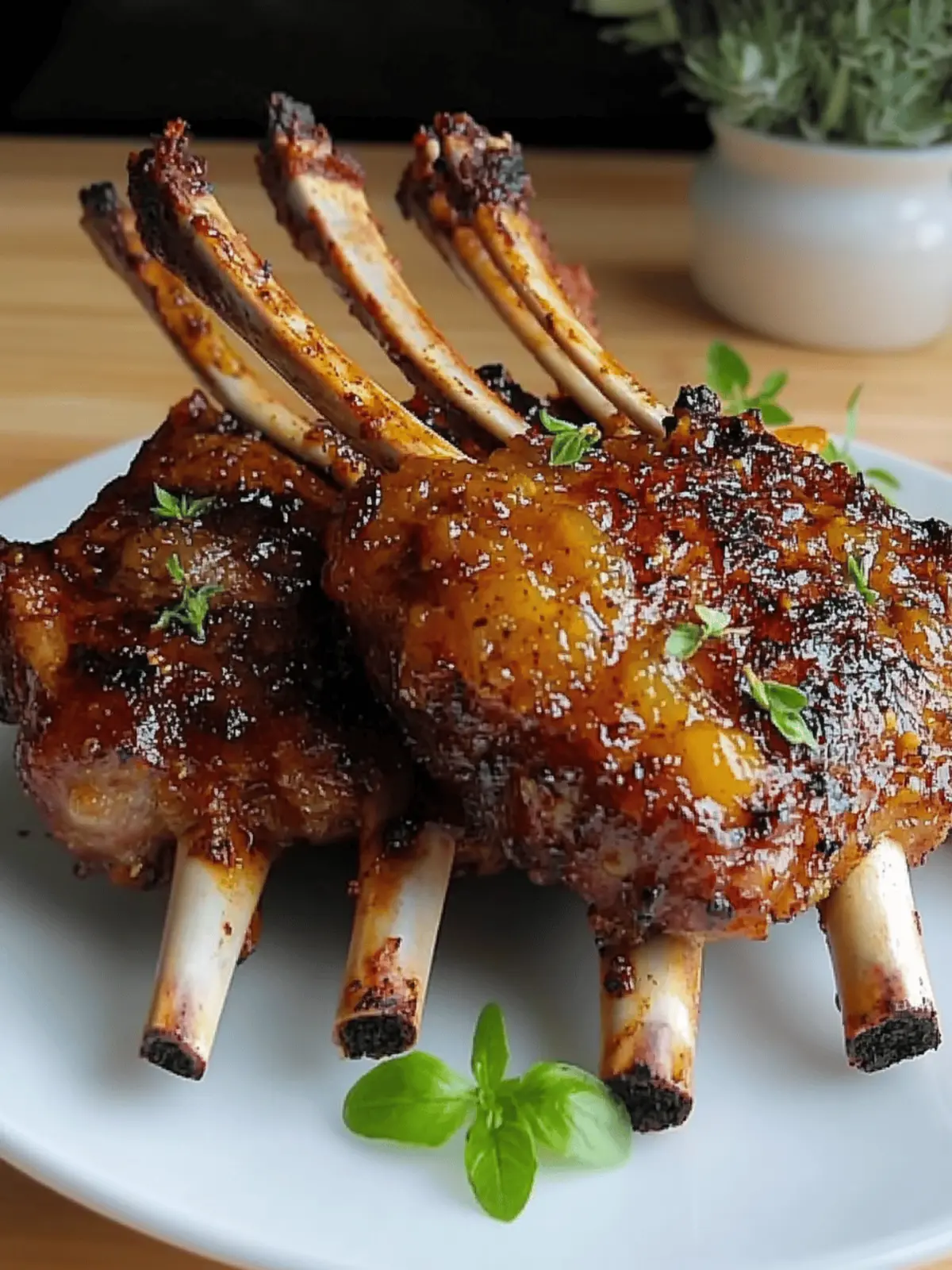 Delicious Apricot & Mustard Glazed Rack of Lamb Recipe 4 Apricot & Mustard Glazed Rack of Lamb