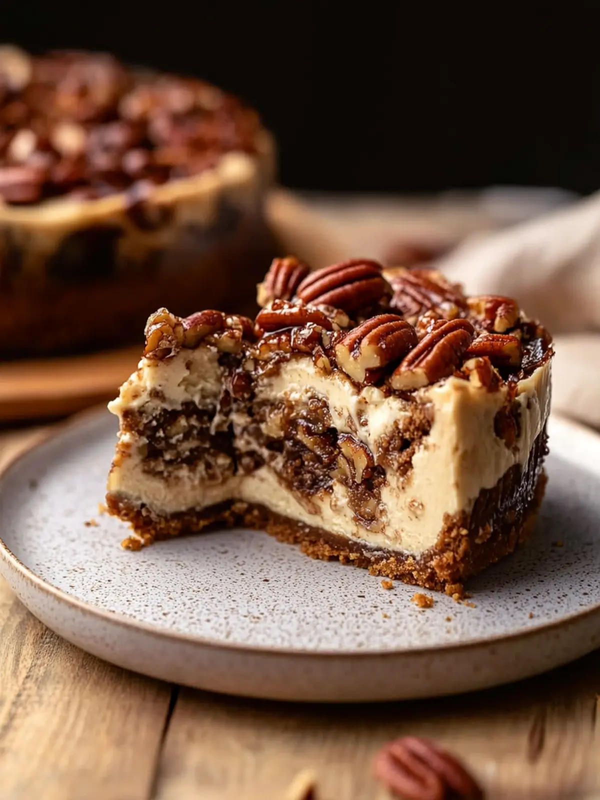 Cinnamon Pecan Pie Cheesecake That Steals the Show 2 Cinnamon Pecan Pie Cheesecake