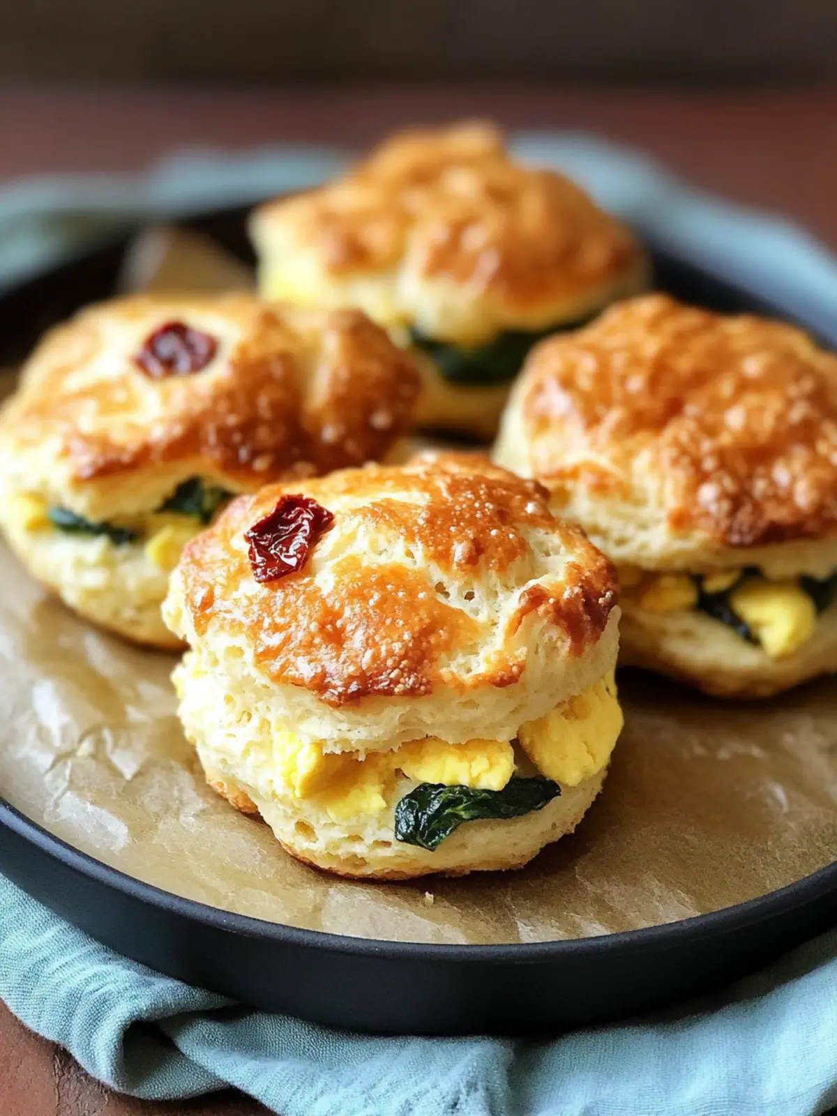 Easy Sun Dried Tomato + Spinach Egg Biscuits That Wow 4 Easy Sun Dried Tomato + Spinach Egg Biscuits