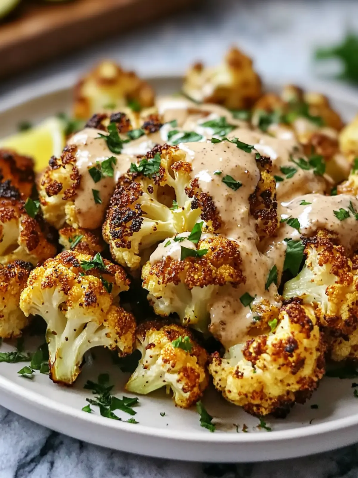 Lebanese Roasted Cauliflower with Tahini Sauce Recipe to Savor 2 Lebanese Roasted Cauliflower with Tahini Sauce Recipe