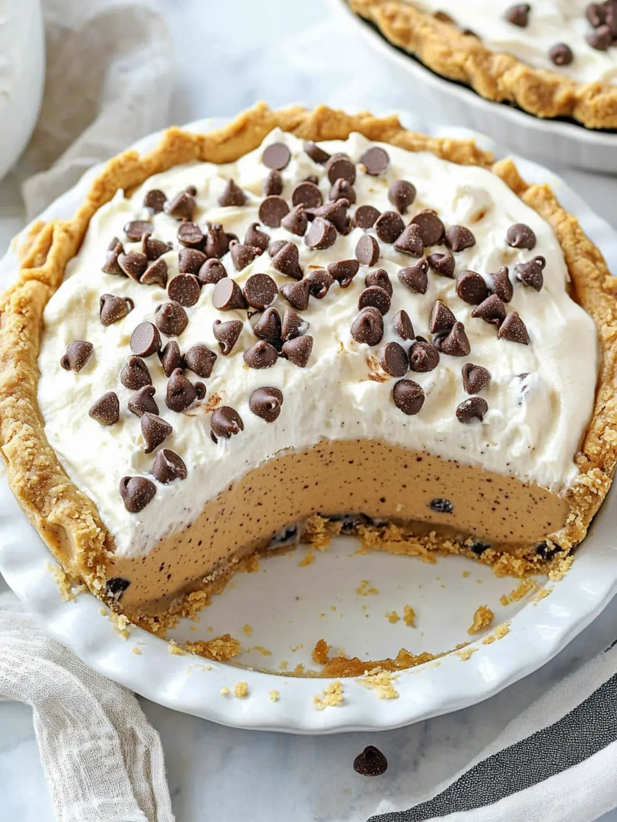 Decadent Chocolate Chip Pumpkin Pudding Pie for Fall Bliss 2 Chocolate Chip Pumpkin Pudding Pie