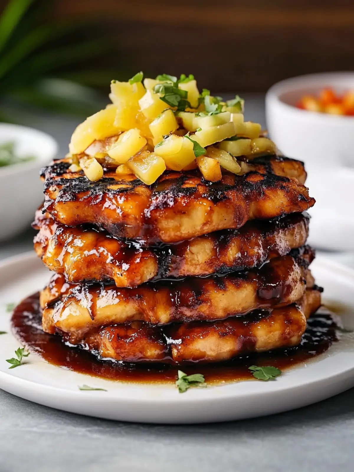 Hawaiian Huli Huli Chicken Stack: A Tropical Taste Adventure 4 Hawaiian Huli Huli Chicken Stack