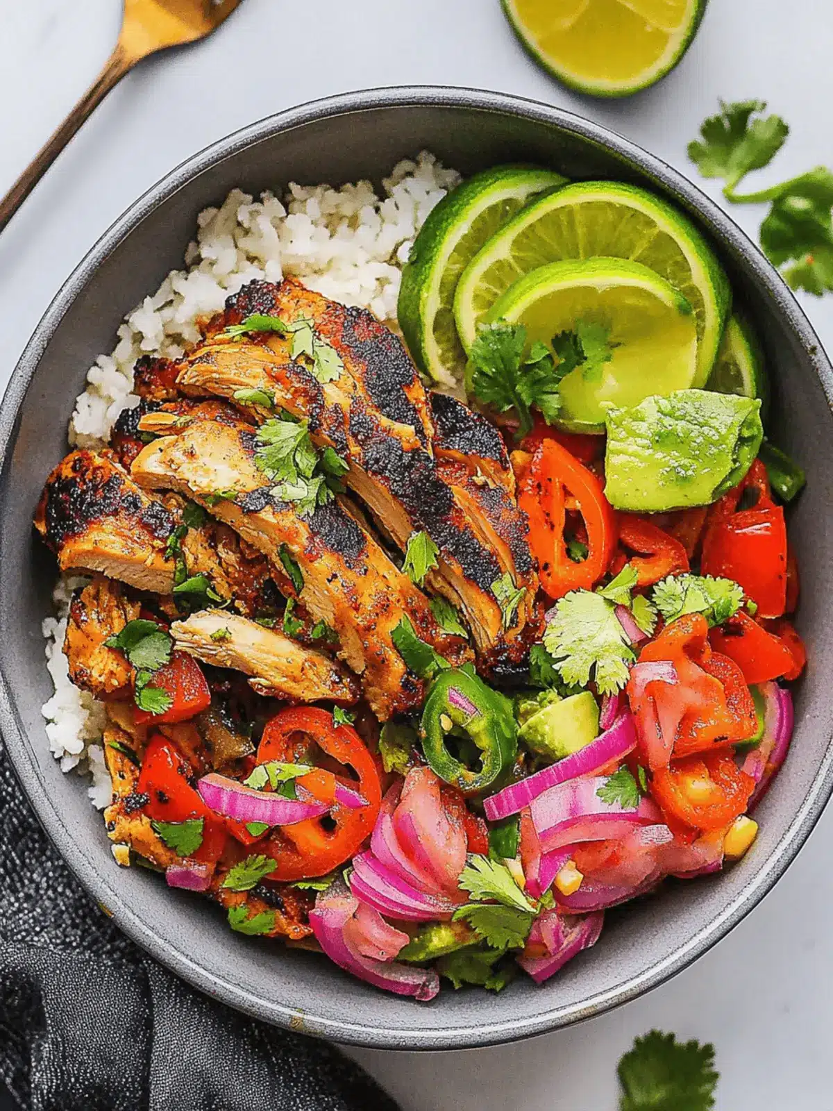 Fajita Roast Chicken Bowl: A Colorful Twist on Comfort Food 4 Fajita Roast Chicken Bowl