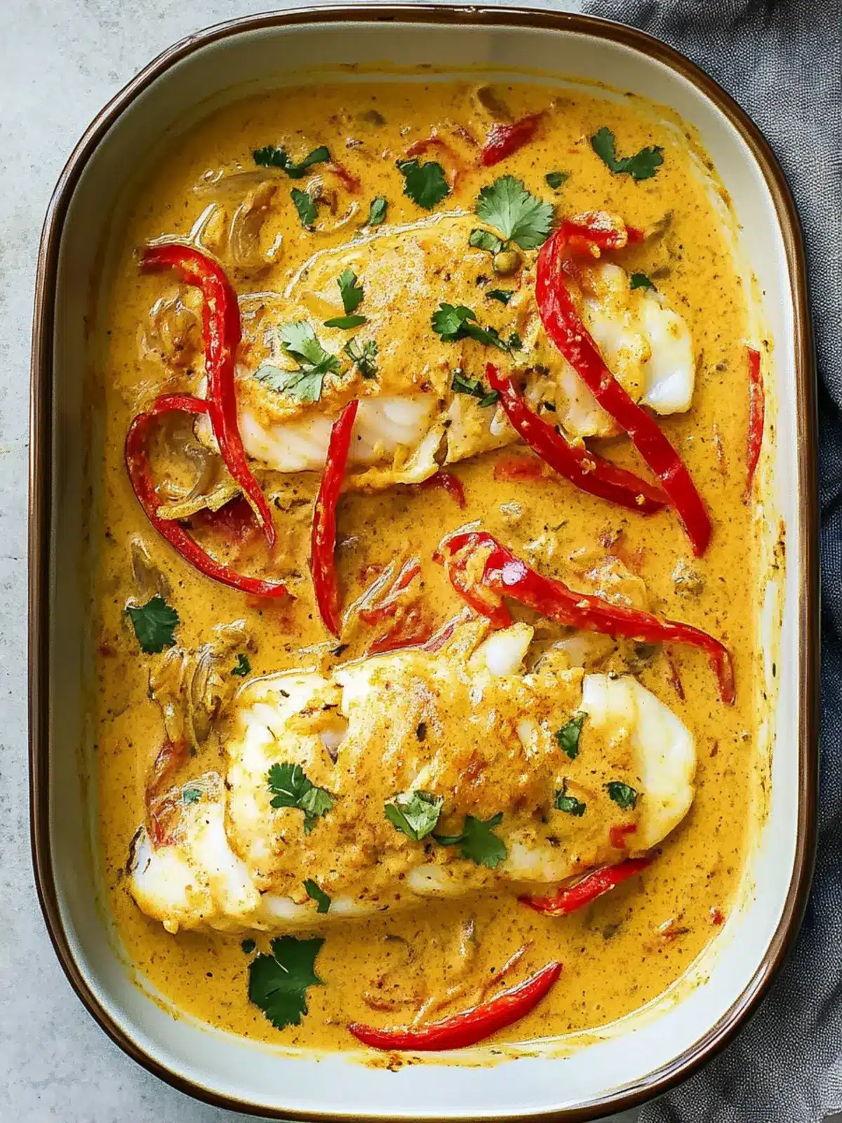 Coconut Curry Baked Cod: A Quick & Healthy Flavor Boost 2 Coconut Curry Baked Cod