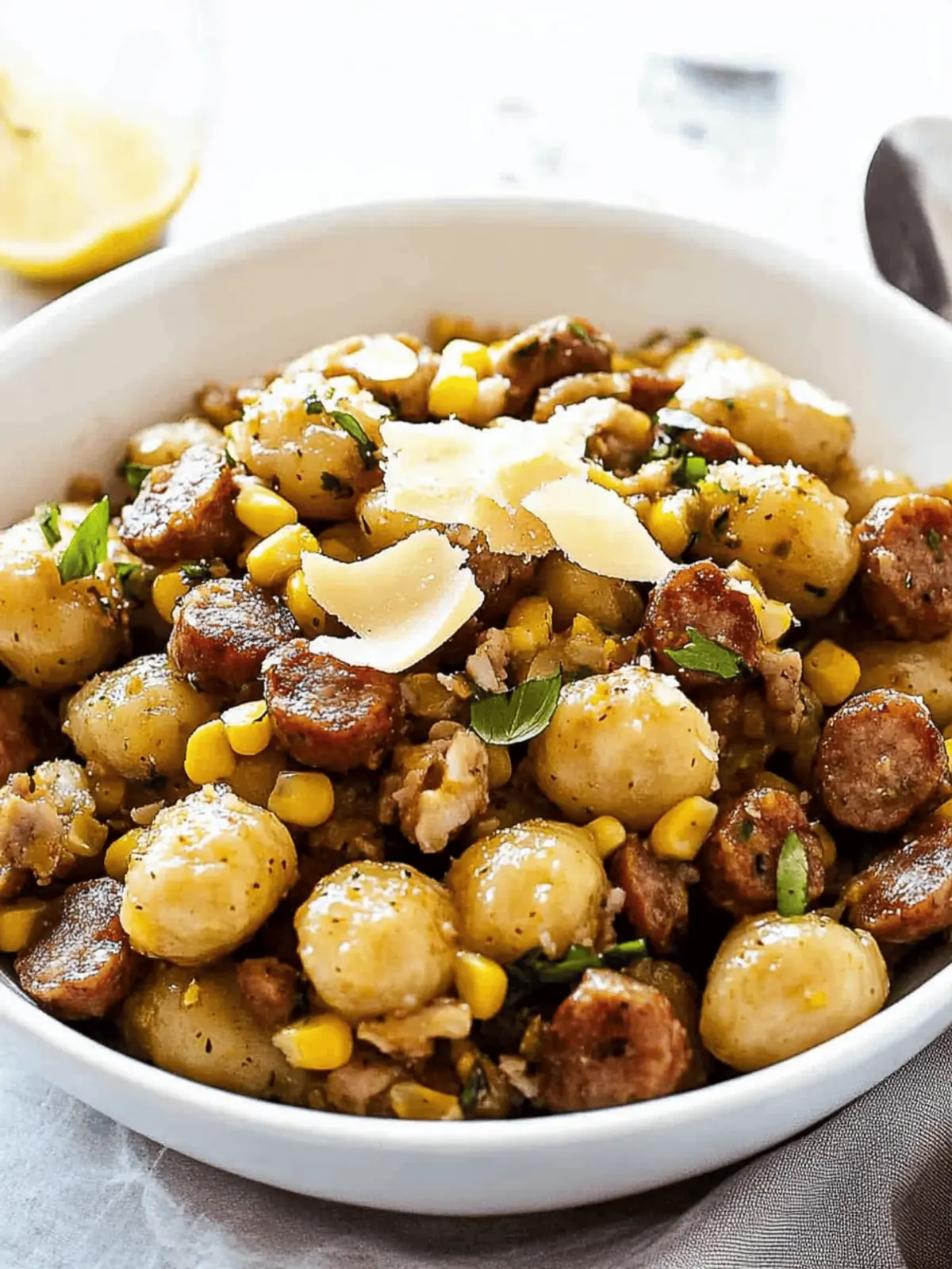Savory Corn and Sausage Gnocchi for Ultimate Comfort Food 3 Corn and Sausage Gnocchi