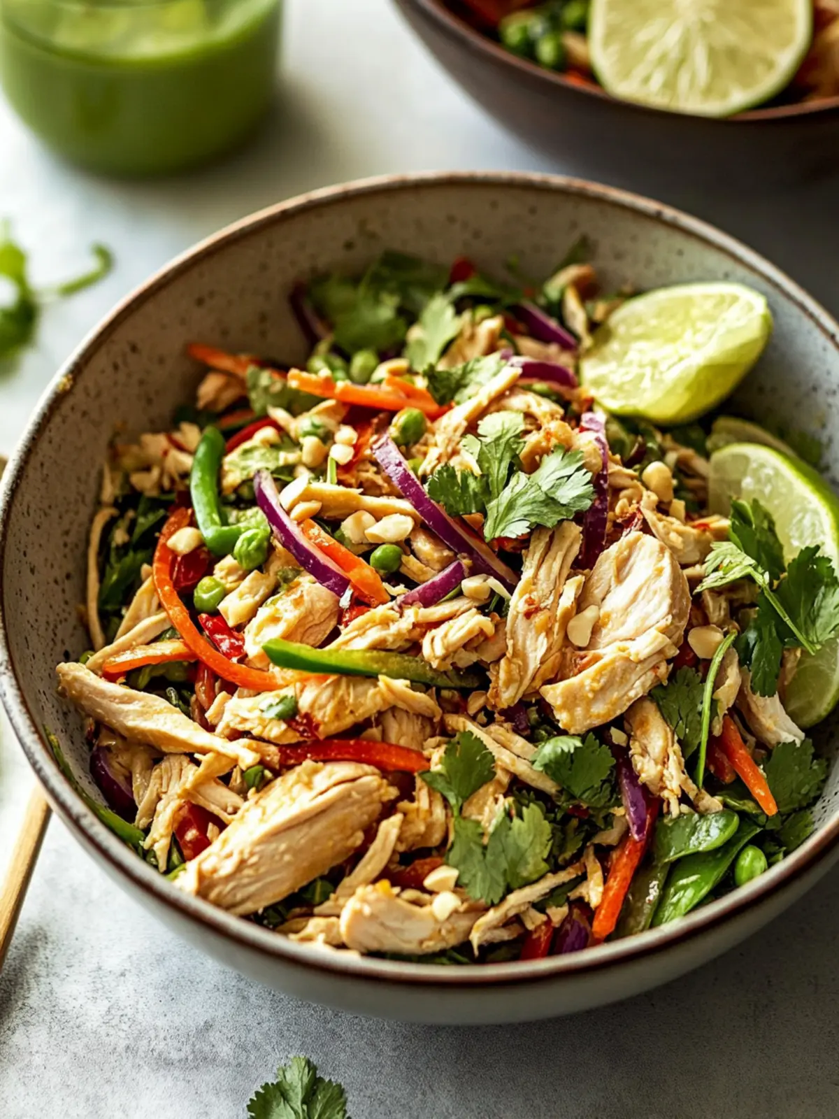 Chopped Thai-Inspired Chicken Salad You'll Crave Again and Again 3 Chopped Thai-Inspired Chicken Salad