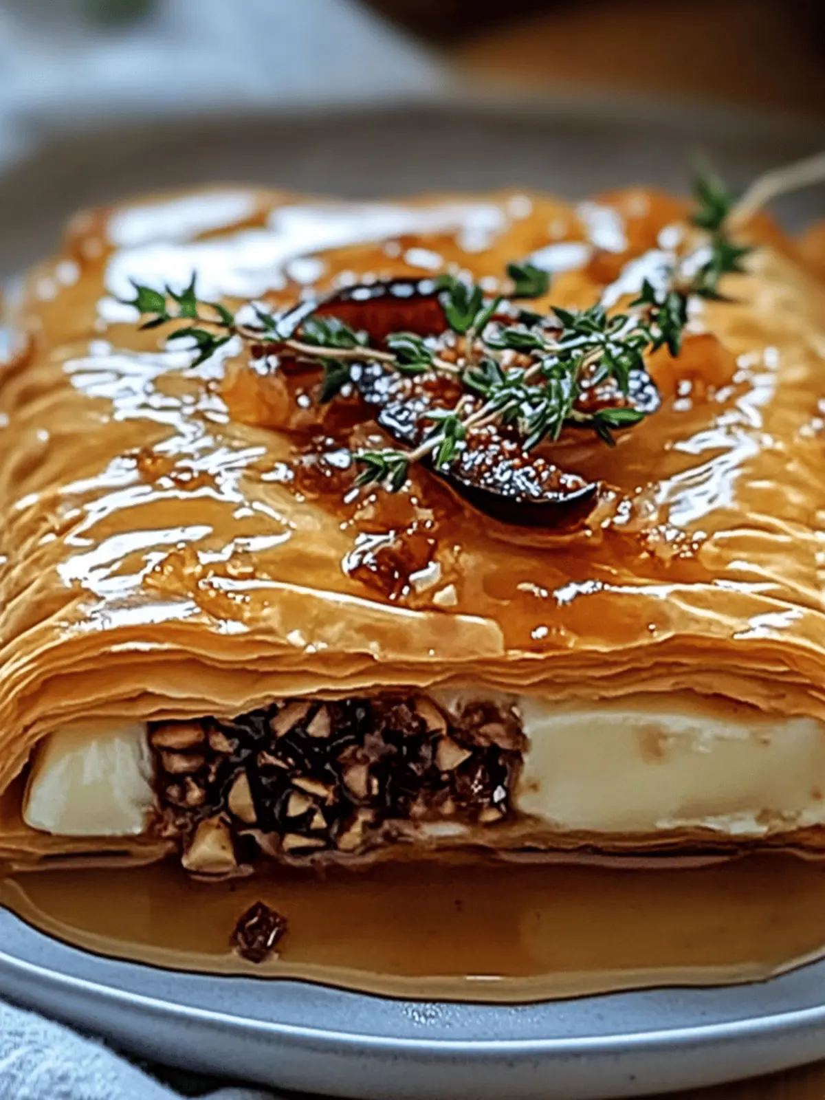 Gourmet Baked Brie in Puff Pastry with Honey and Fig Bliss 4 Baked Brie in Puff Pastry with Honey and Fig